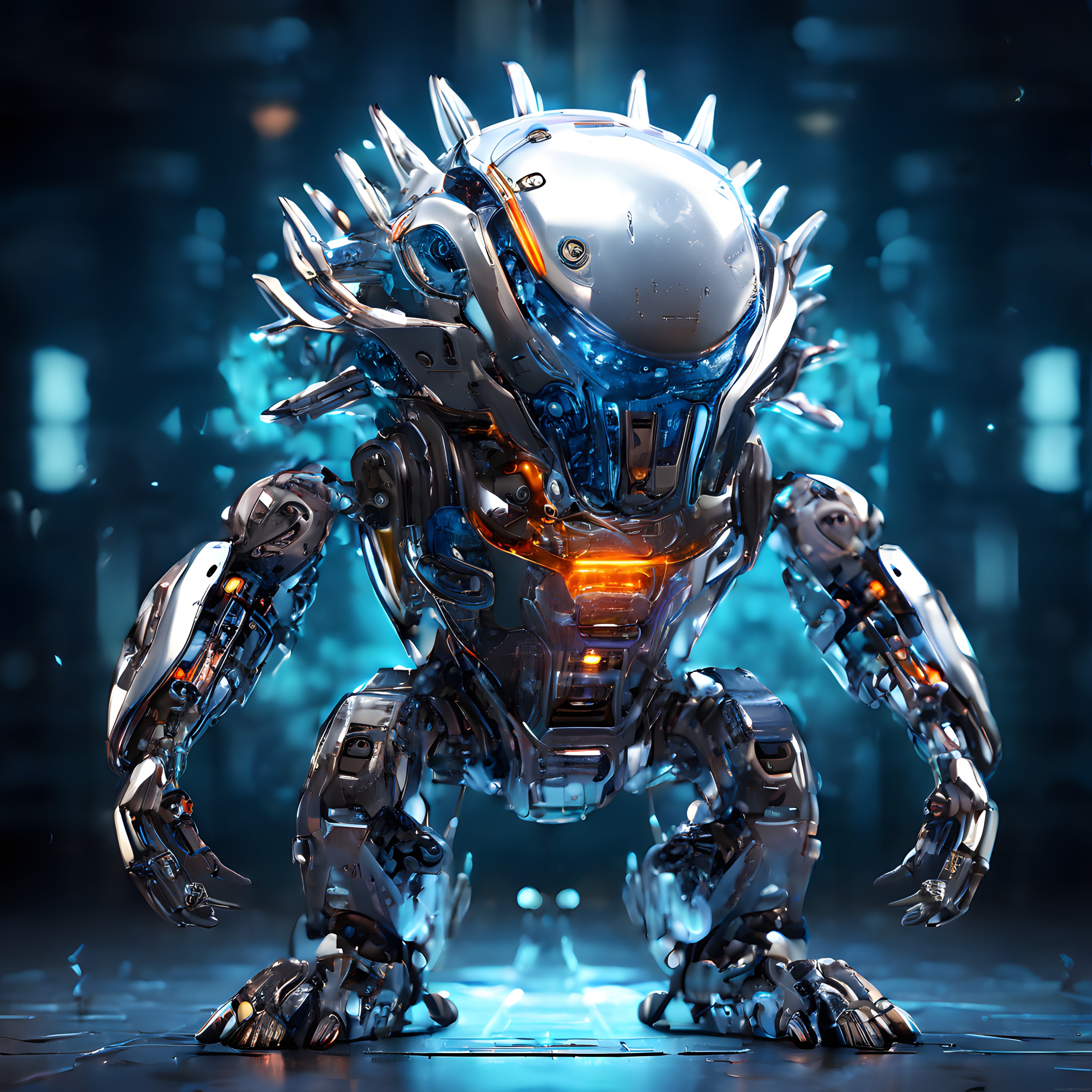 Geleceğin Savaş Makinesi: İkonik Tasarıma Sahip Cyberpunk İnsansı Robot
