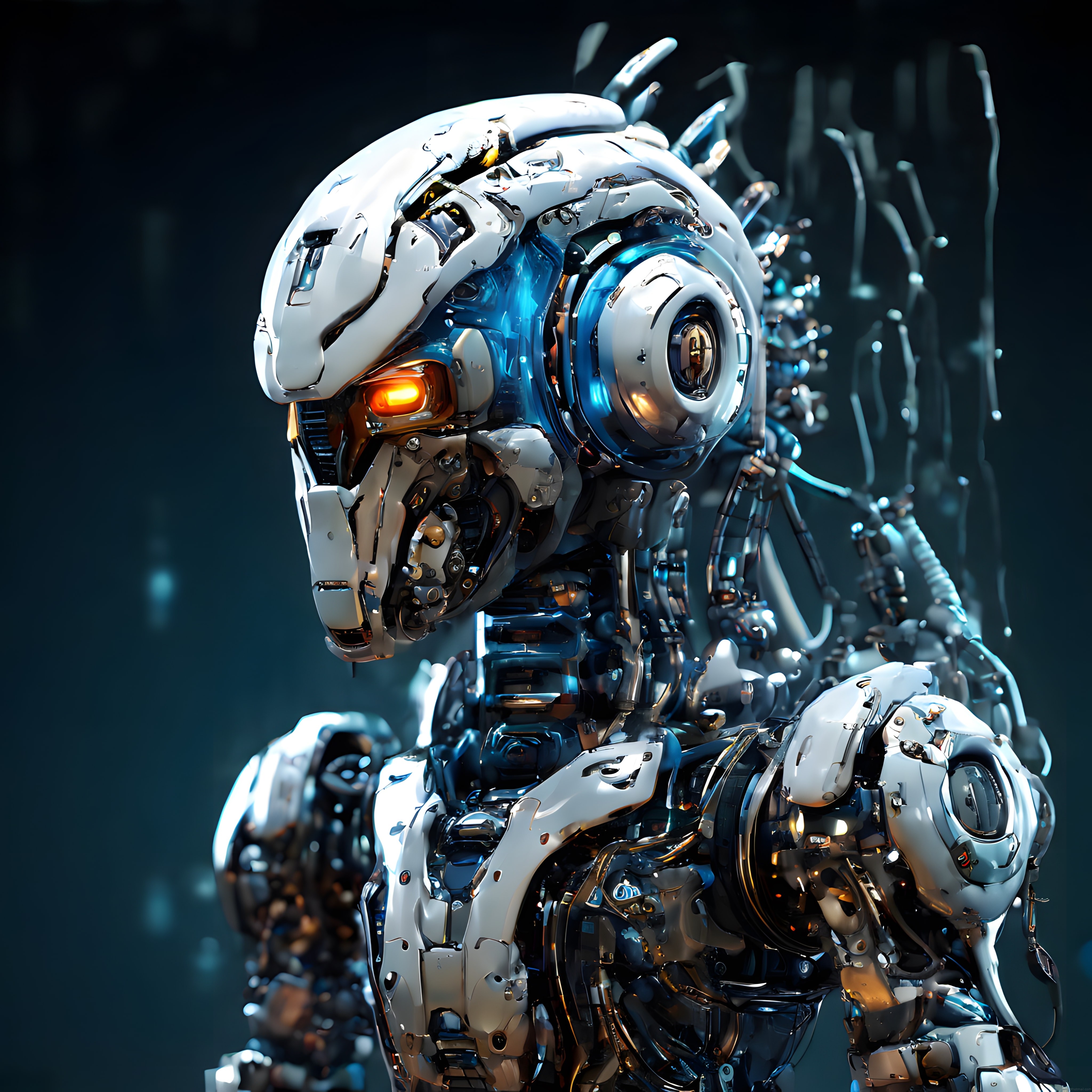 Geleceğin Sentetik Zekası: İnsansı Robot Portresi ve Mekanik Detaylar