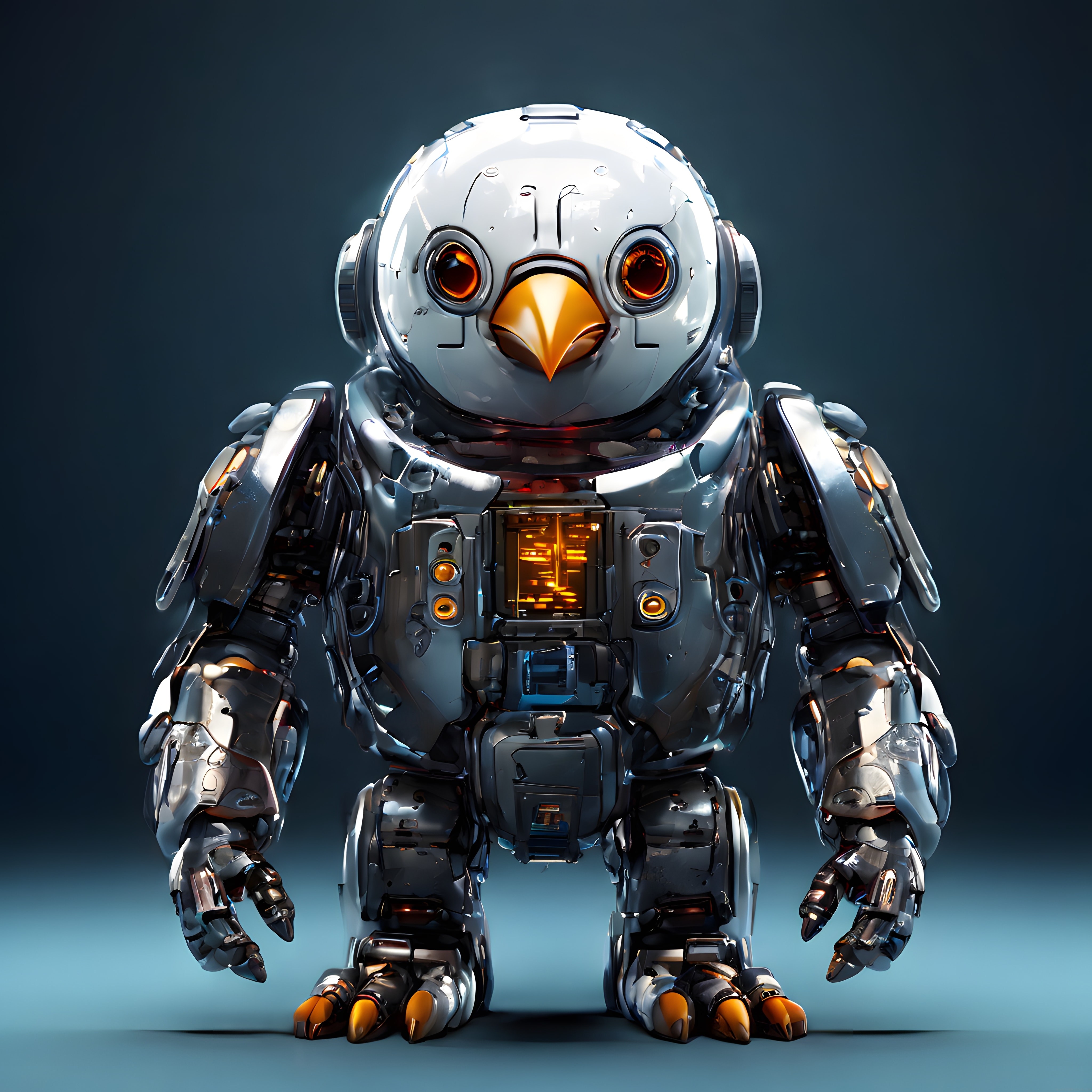 Geleceğin Teknolojisi: Sevimli Kuş Tasarımlı Gelişmiş Robot Zırhı