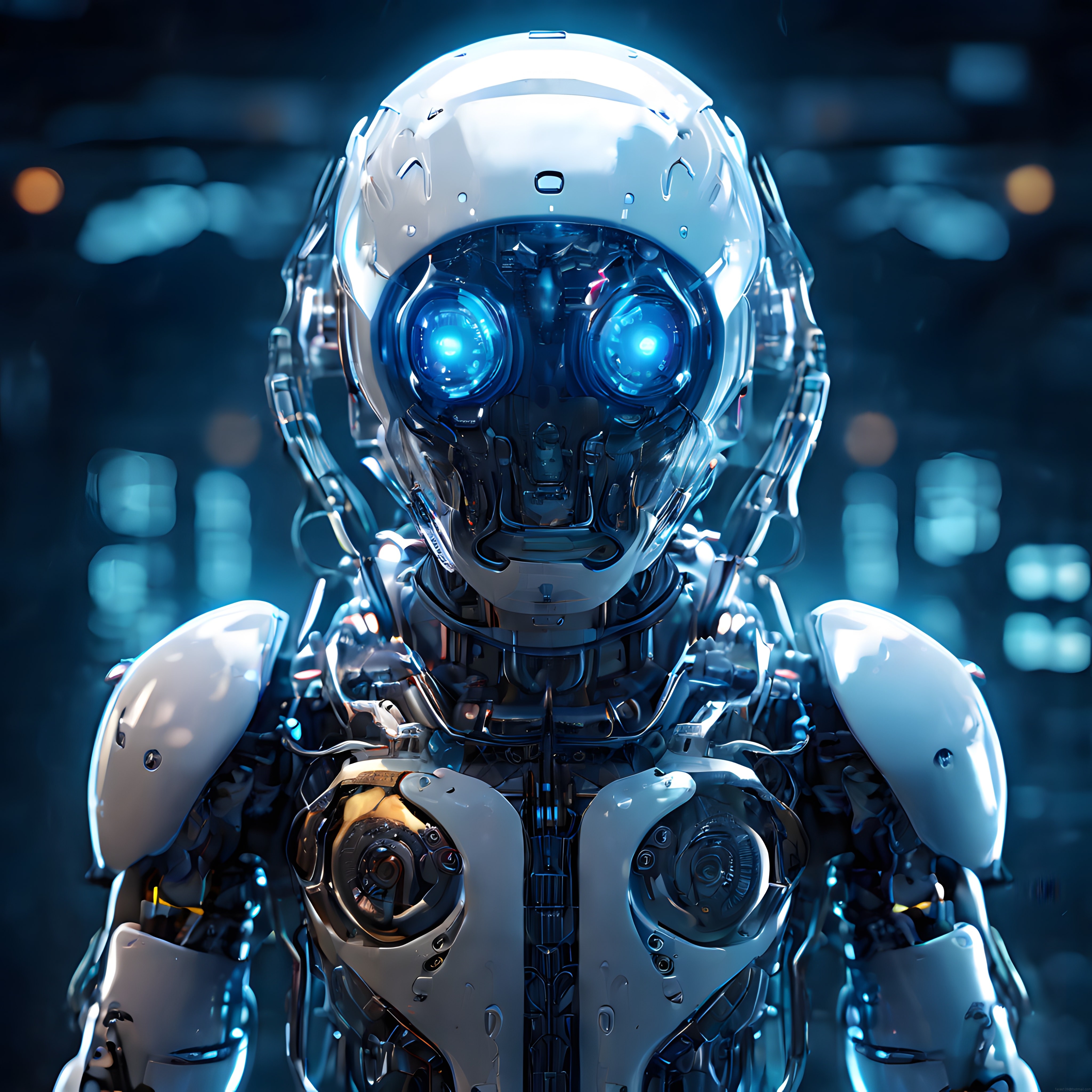Geleceğin Yapay Zeka Robotu: Feminen Tasarımlı Gelişmiş İnsansı Android Portresi Geleceğin Yapay Zeka Robotu: Feminen Tasarımlı Gelişmiş İnsansı Android Portresi