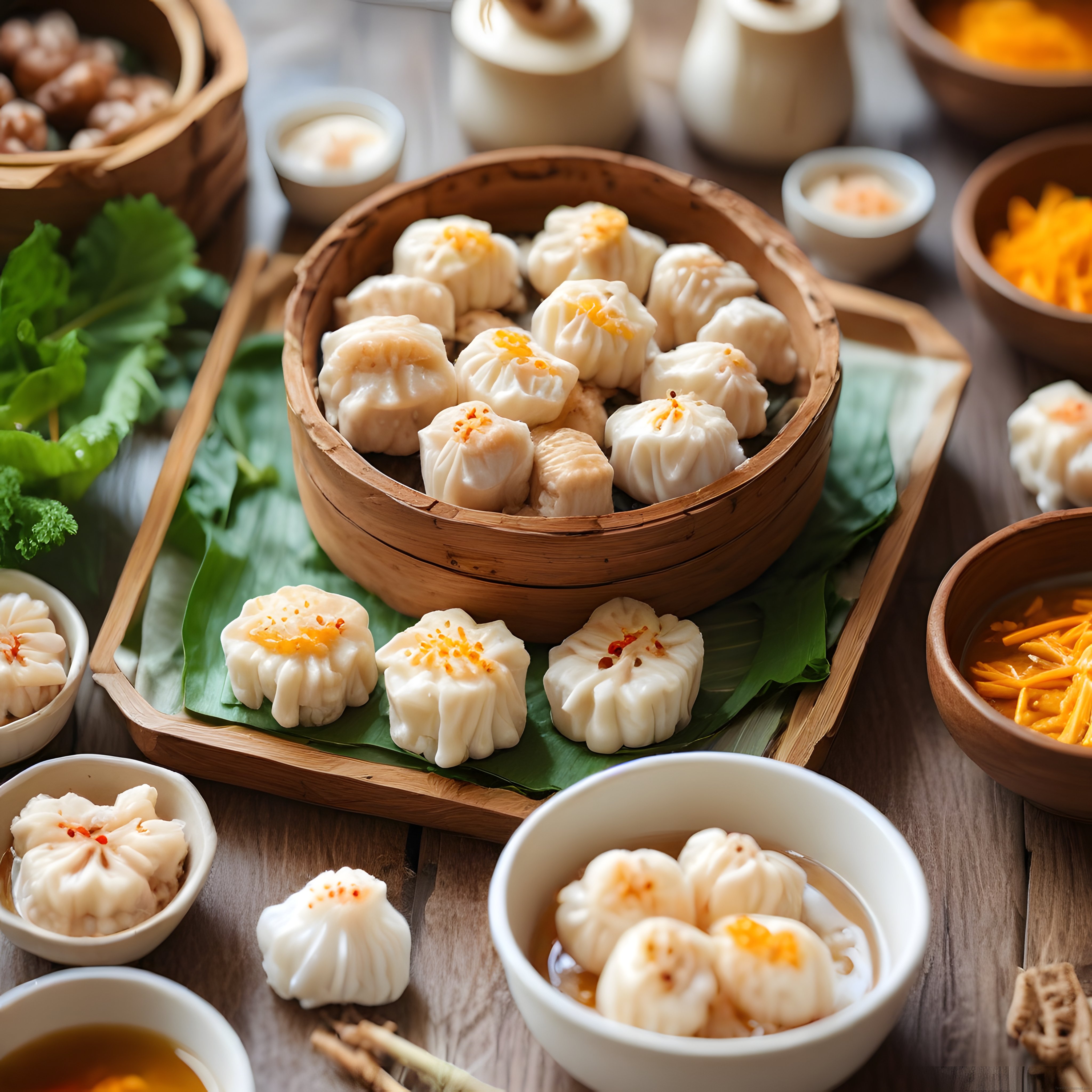 Geleneksel Bambu Sepette Dim Sum: Asya Mutfağının Eşsiz Lezzetleri
