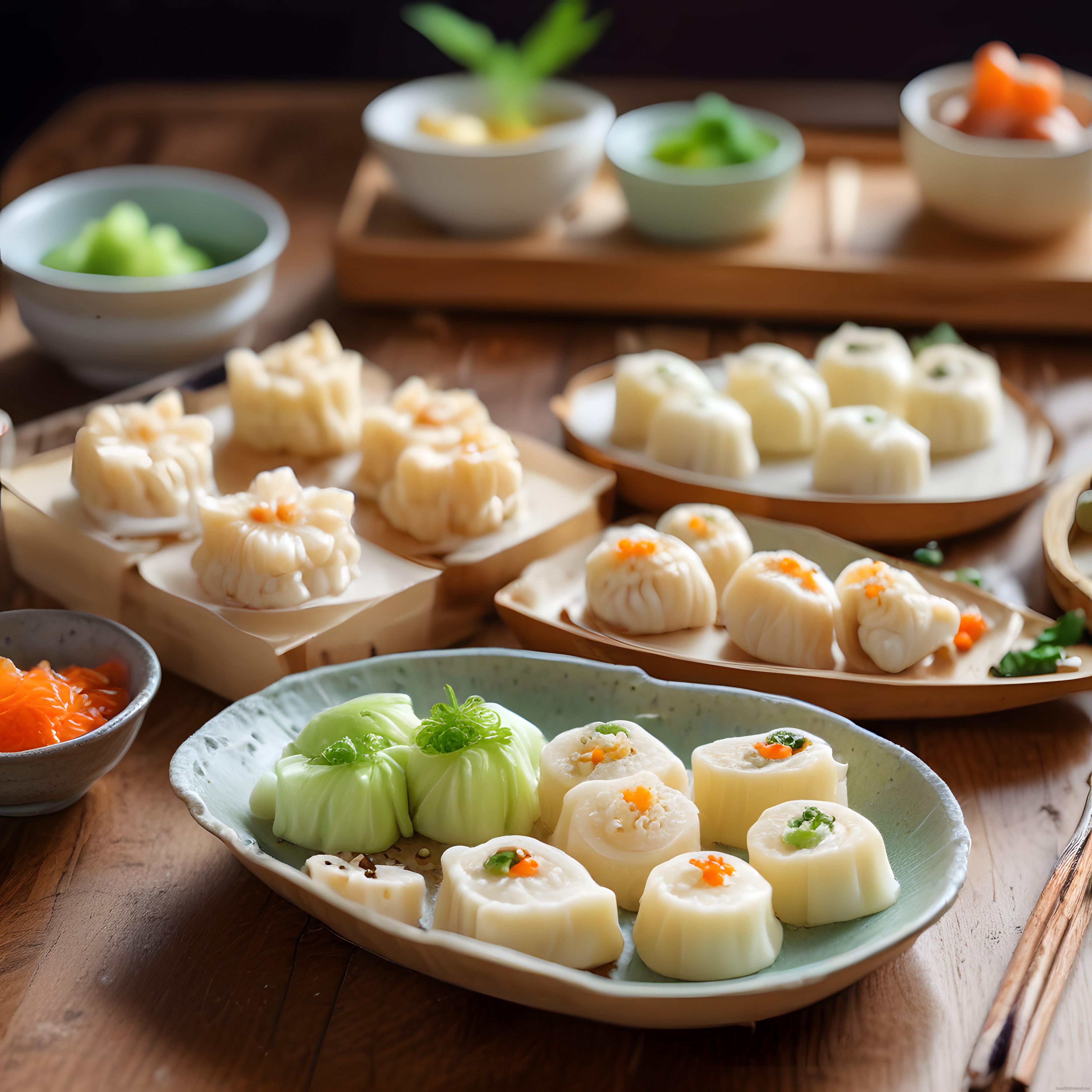 Geleneksel Çin Dim Sum Çeşitleri: Buharlı Mantılar ve Özel Soslarla Sunum