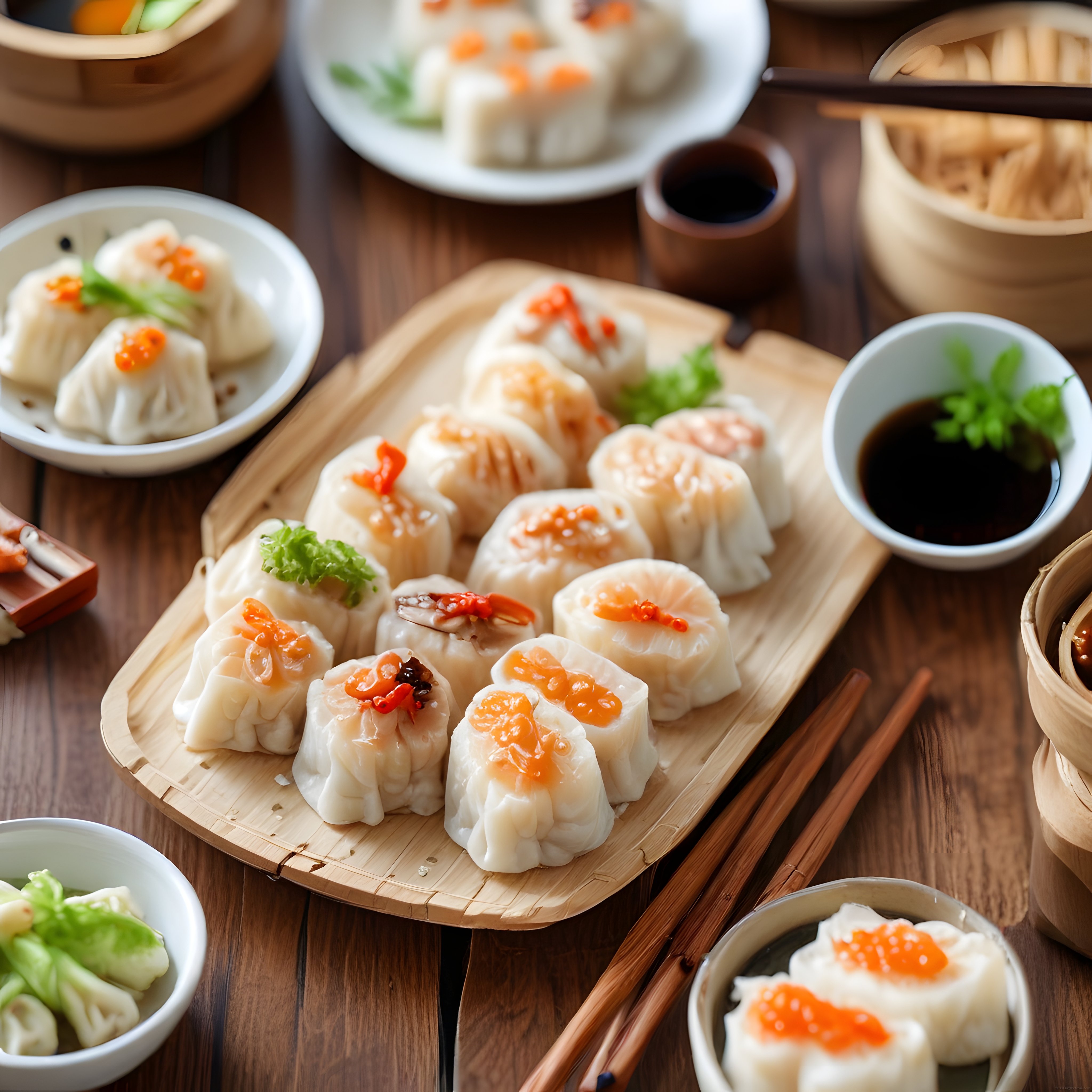 Geleneksel Çin Mutfağından Bambu Tepside Sunulan Dim Sum ve Mantı Keyfi