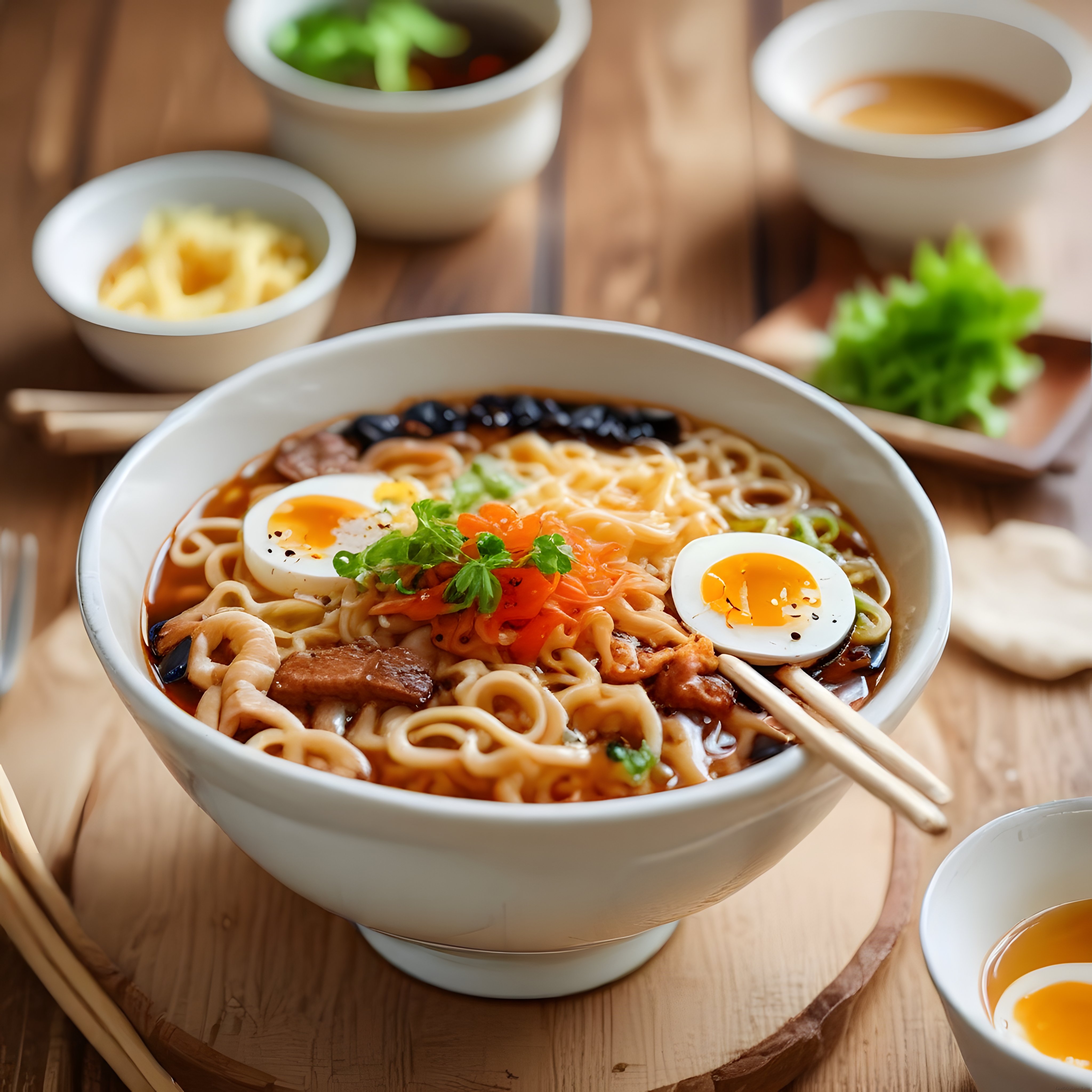 Geleneksel Japon Ramen: Et ve Yumurtalı Noodle Çorbası Tarifi