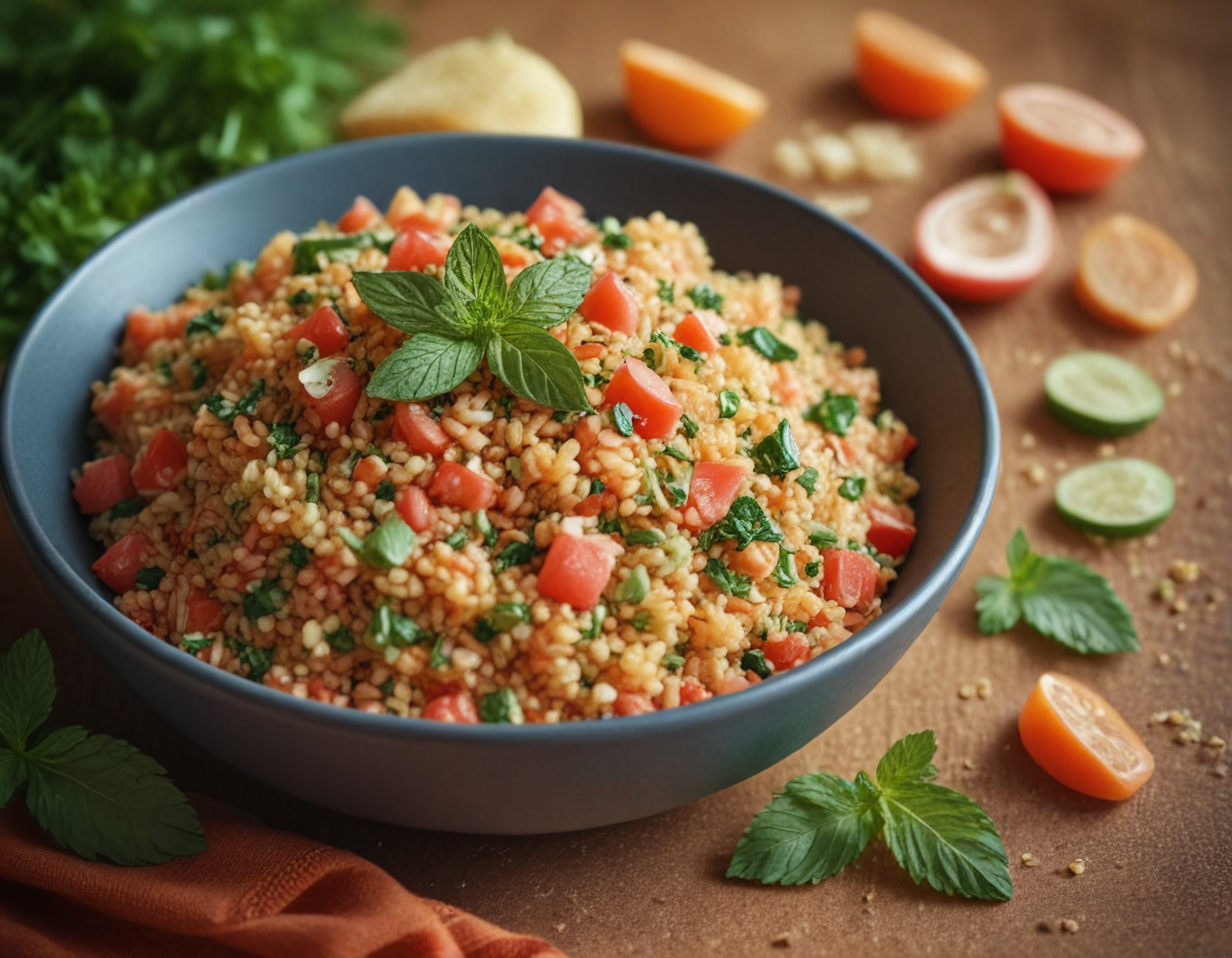 Geleneksel Kısır Tarifi: Taze Nane ve Domatesli Bulgur Salatası