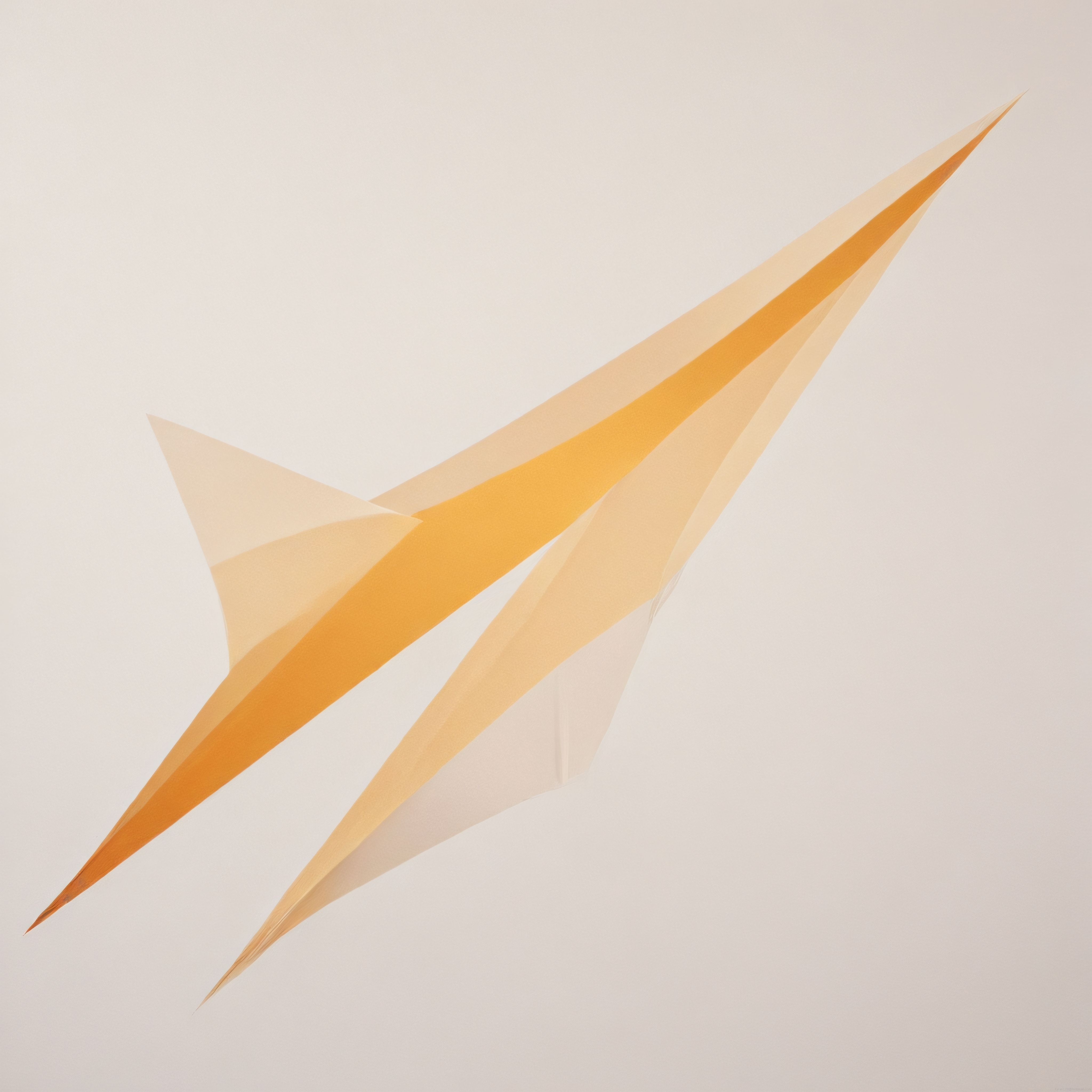 Geometrik soyut sanatta turuncu tonlarında minimalist dijital formlar