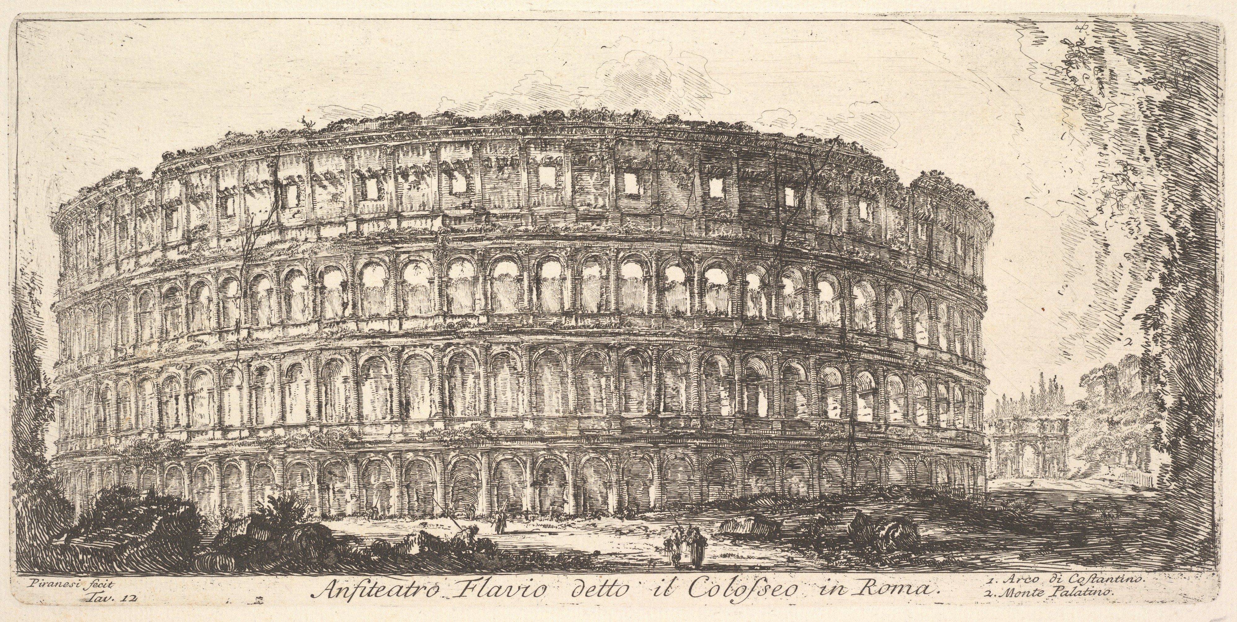 Giovanni Battista Piranesi'nin Kaleminden Roma'nın Efsanevi Koloseyum Gravürü