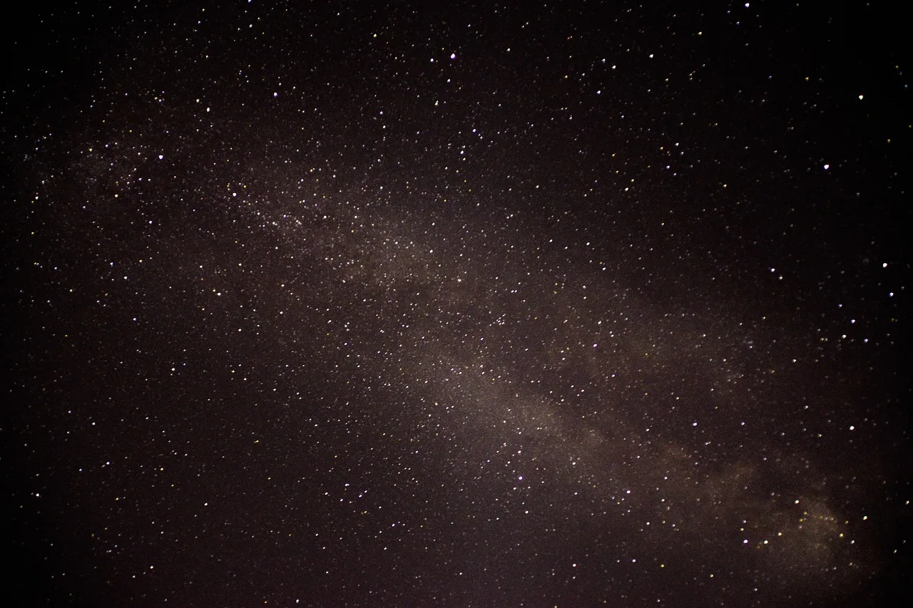 Gökyüzü ve Samanyolu galaksi fotoğrafı - yıldızlı gece