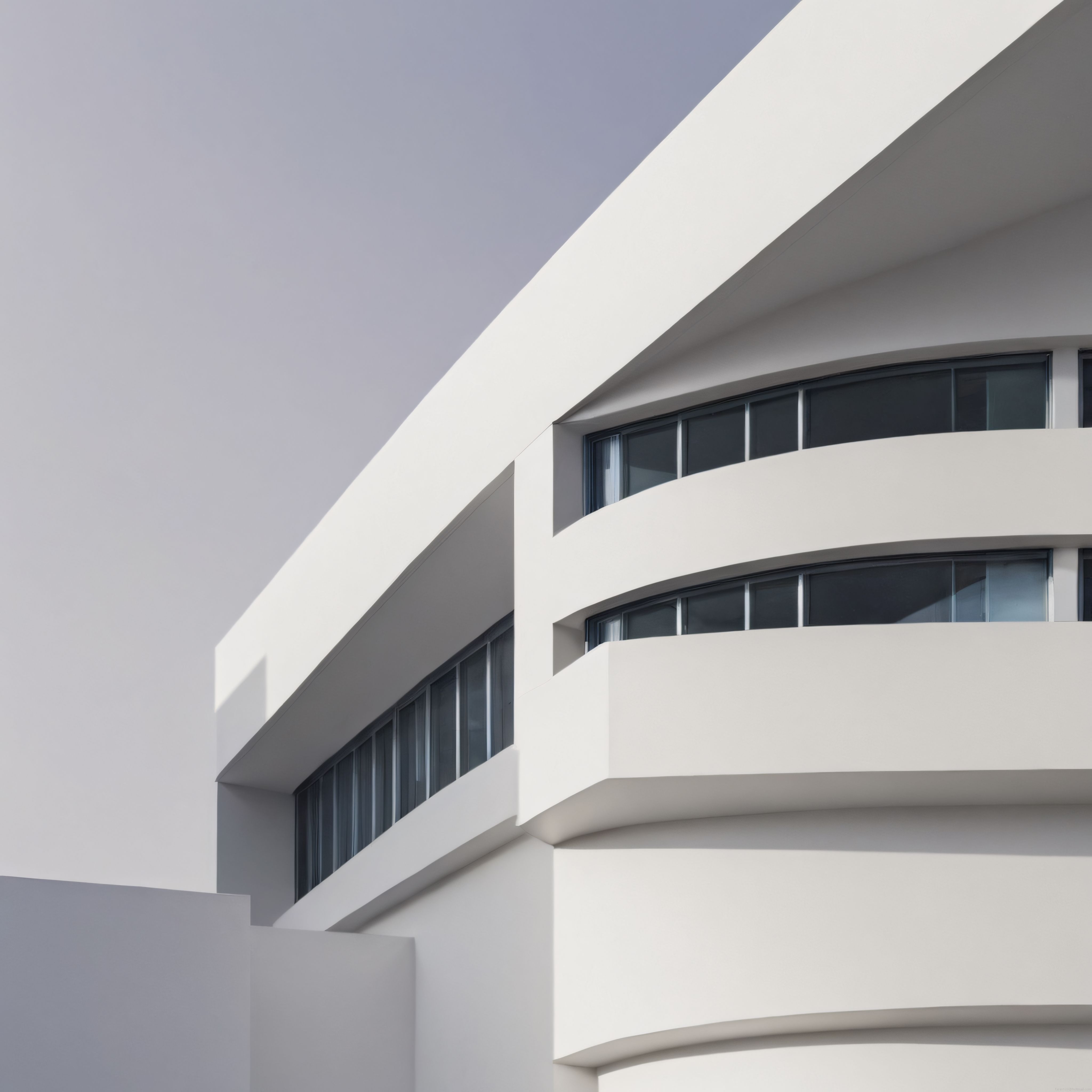 Gökyüzüne Bakan Modern Yapı: Beyaz Beton ve Sade Çizgilerin Estetiği