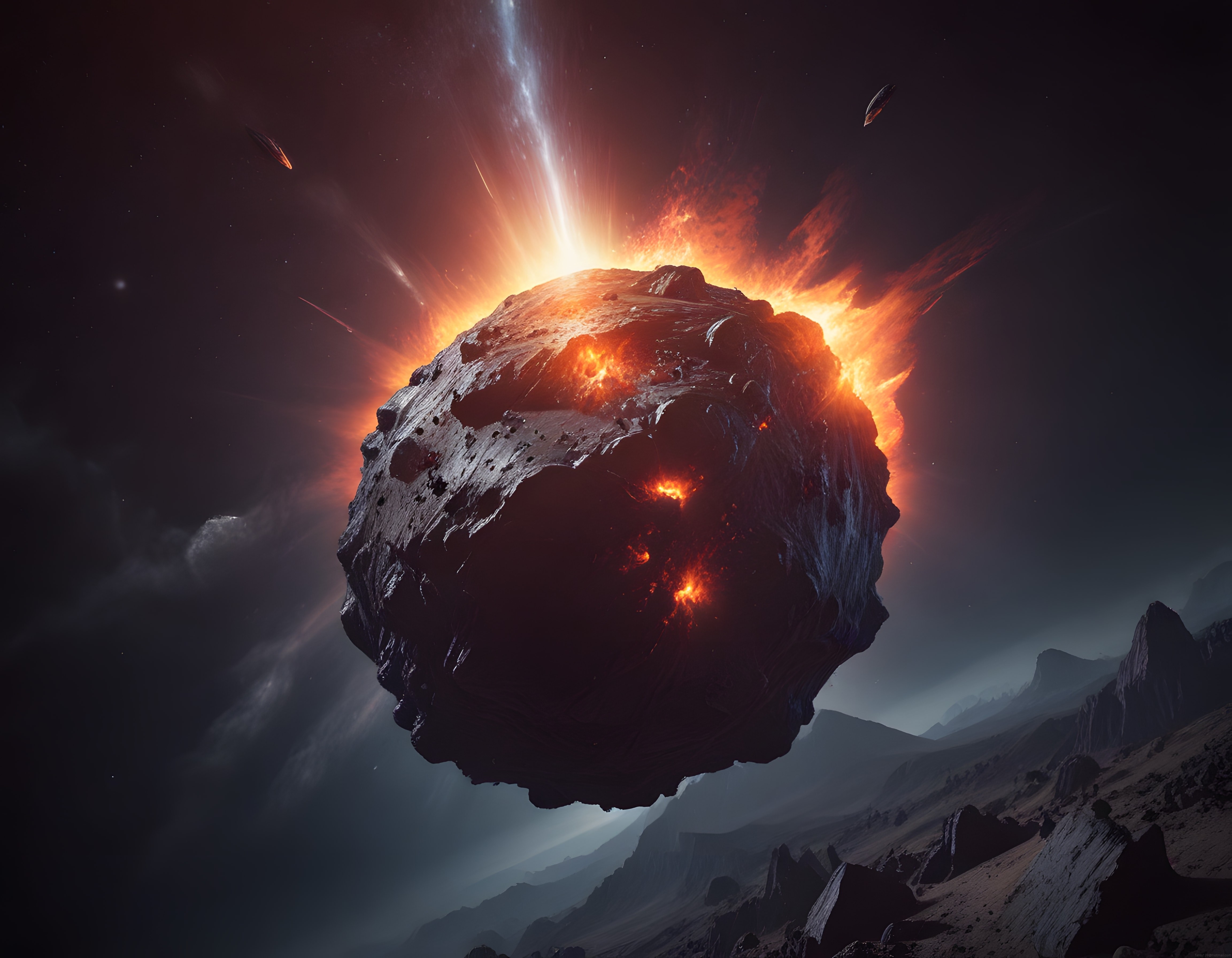Gökyüzünü Aydınlatan Yanan Asteroit ve Uzayın Gizemli Derinlikleri