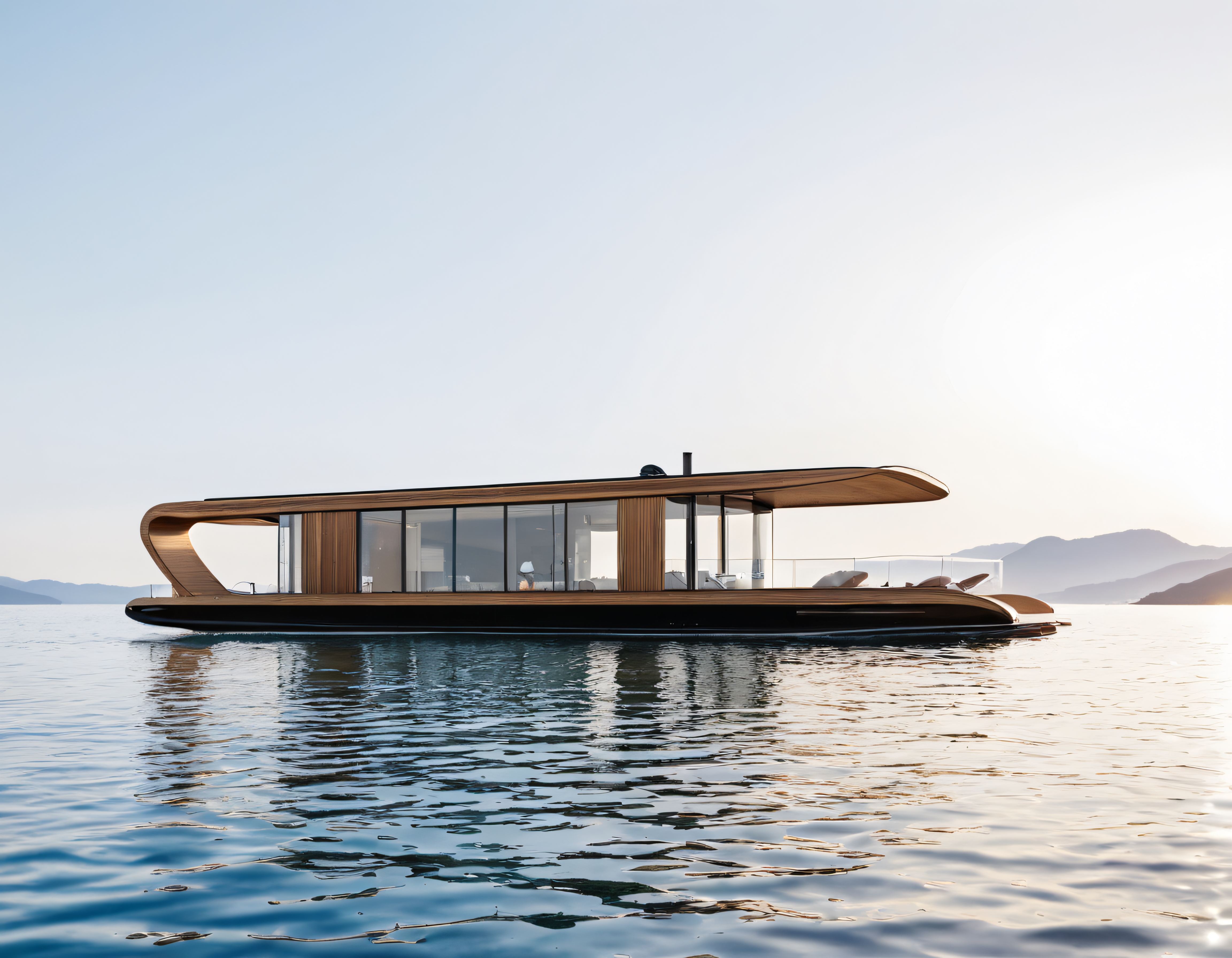 Göl Üzerinde Yüzen Lüks Modern Ev ve Doğayla İç İçe Minimalist Yaşam