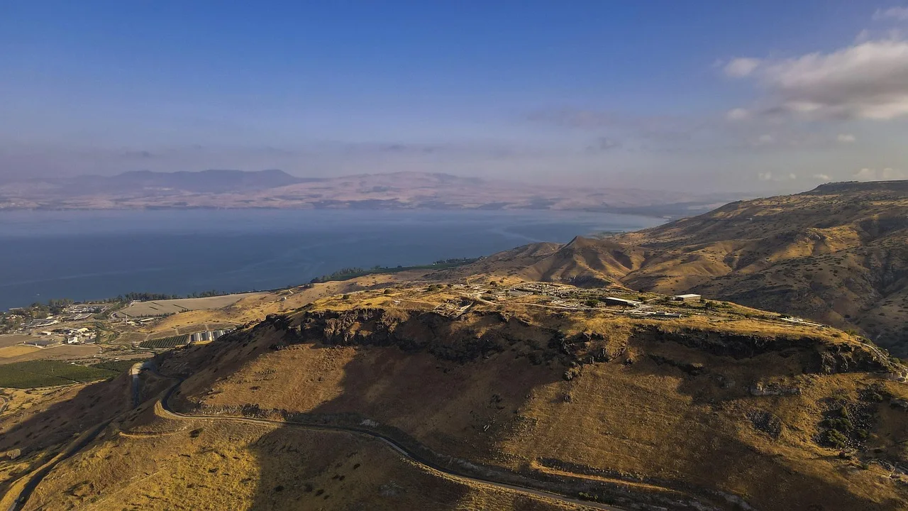 Golan Yüksekliği hippo manzarası - doğal koruma