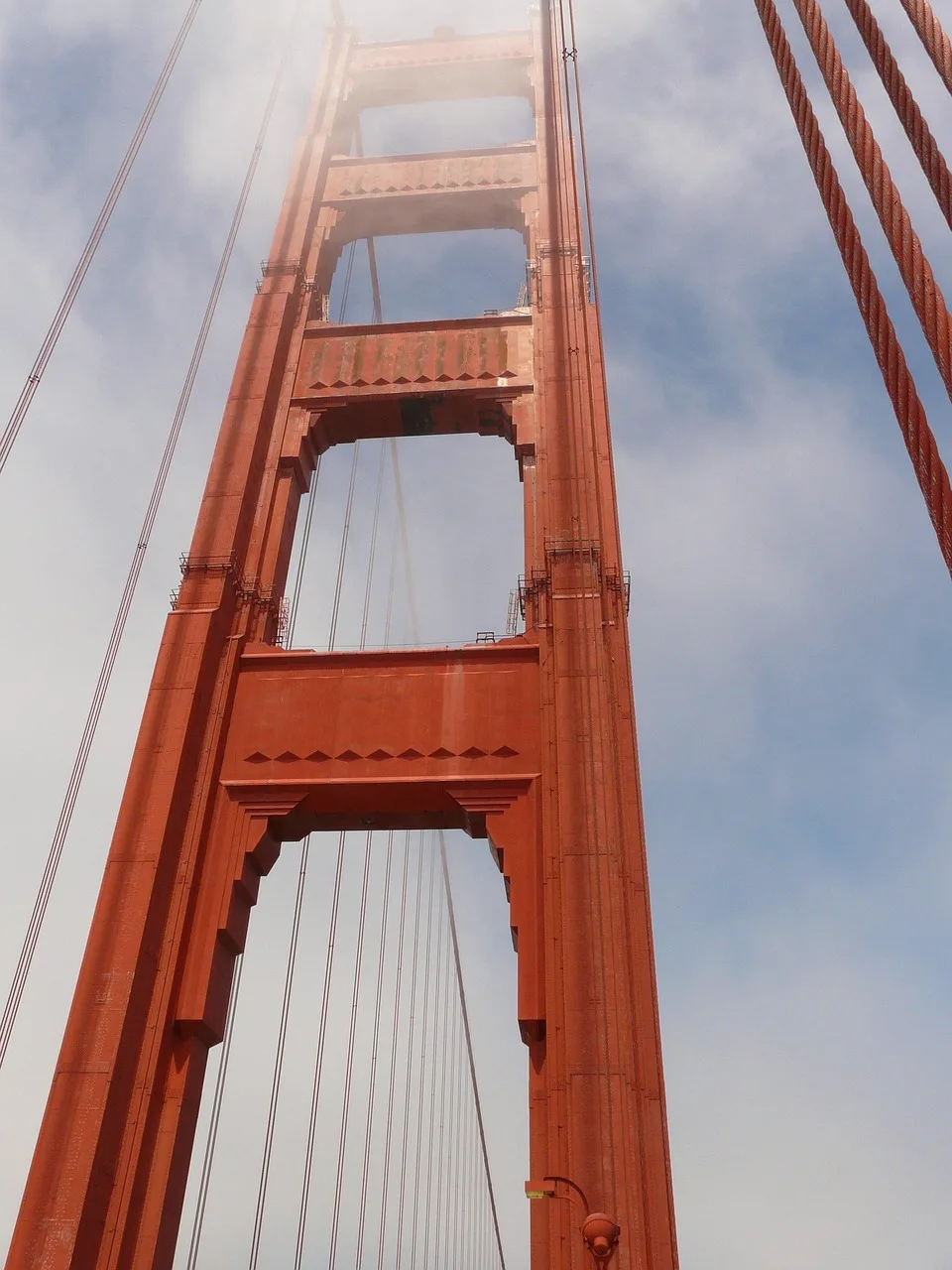 Golden Gate Köprüsü manzaralı asma köprü fotoğrafı