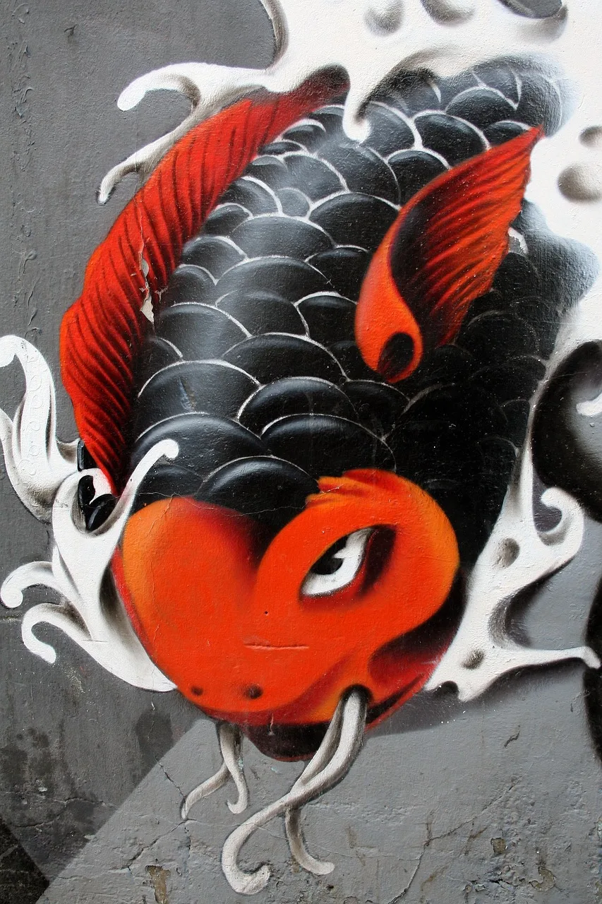 Graffiti duvar resmi büyük çadır teması