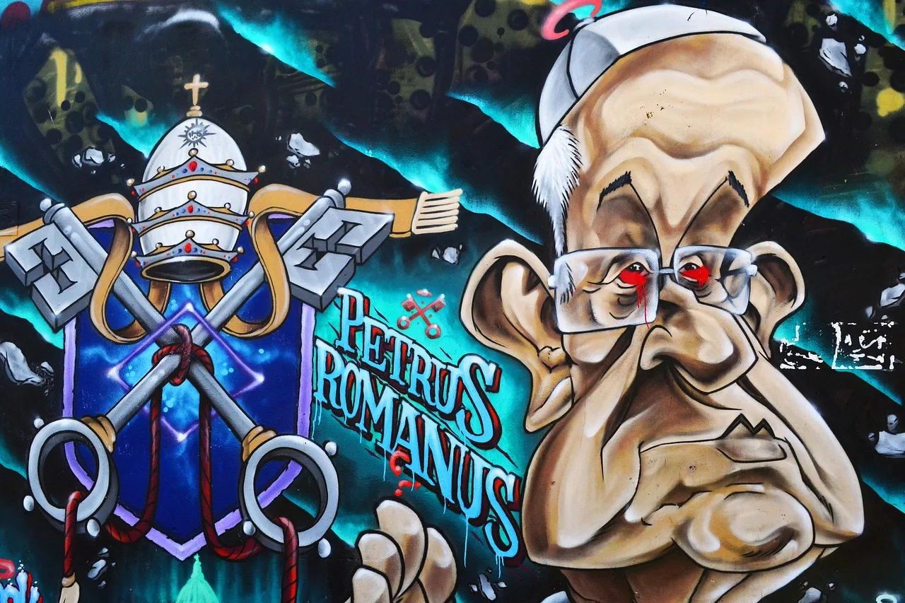Graffiti duvar resmi - renkli sokak sanatı