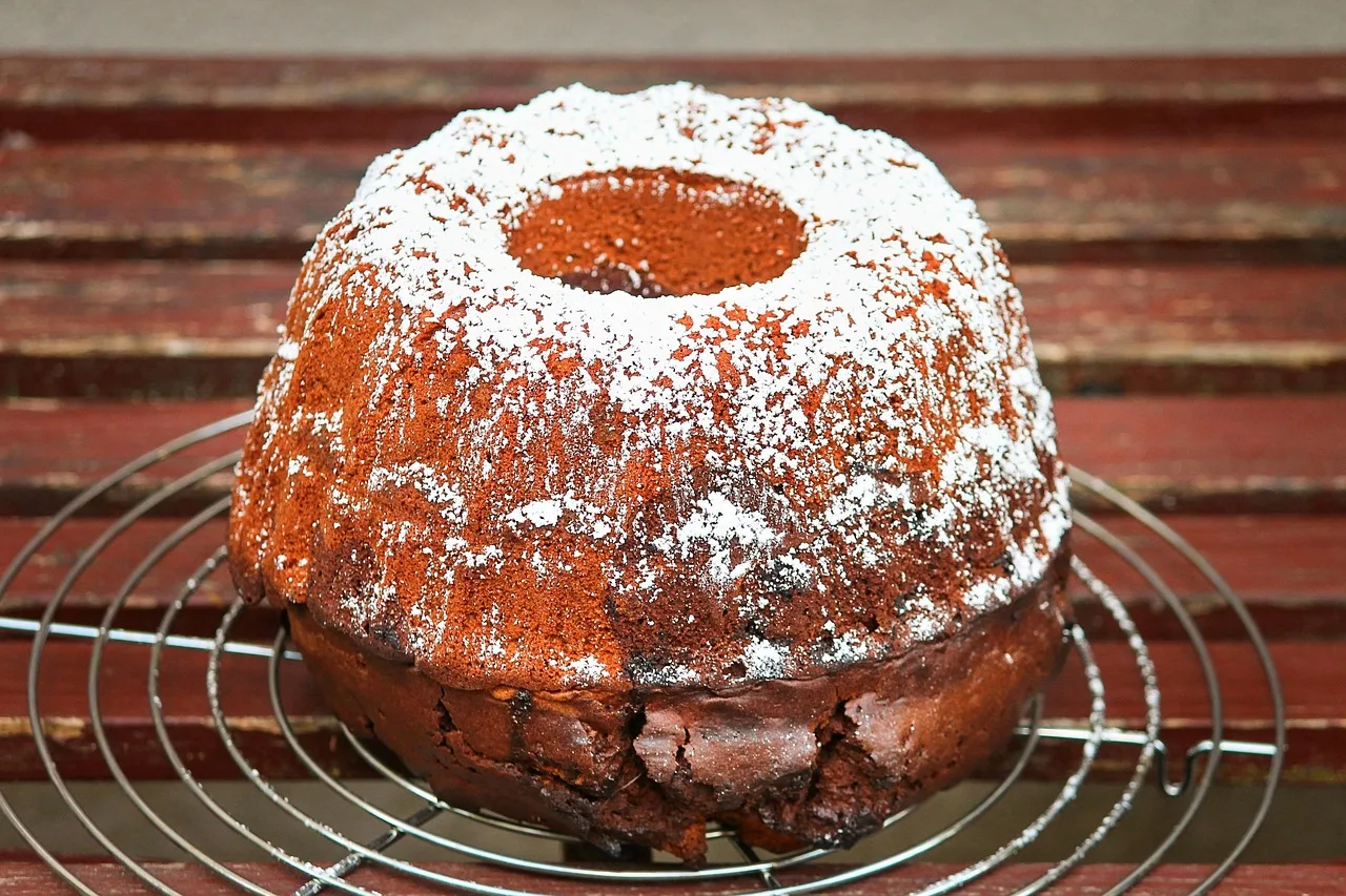 Gugelhupf kek fotoğrafı - lezzetli tatlı