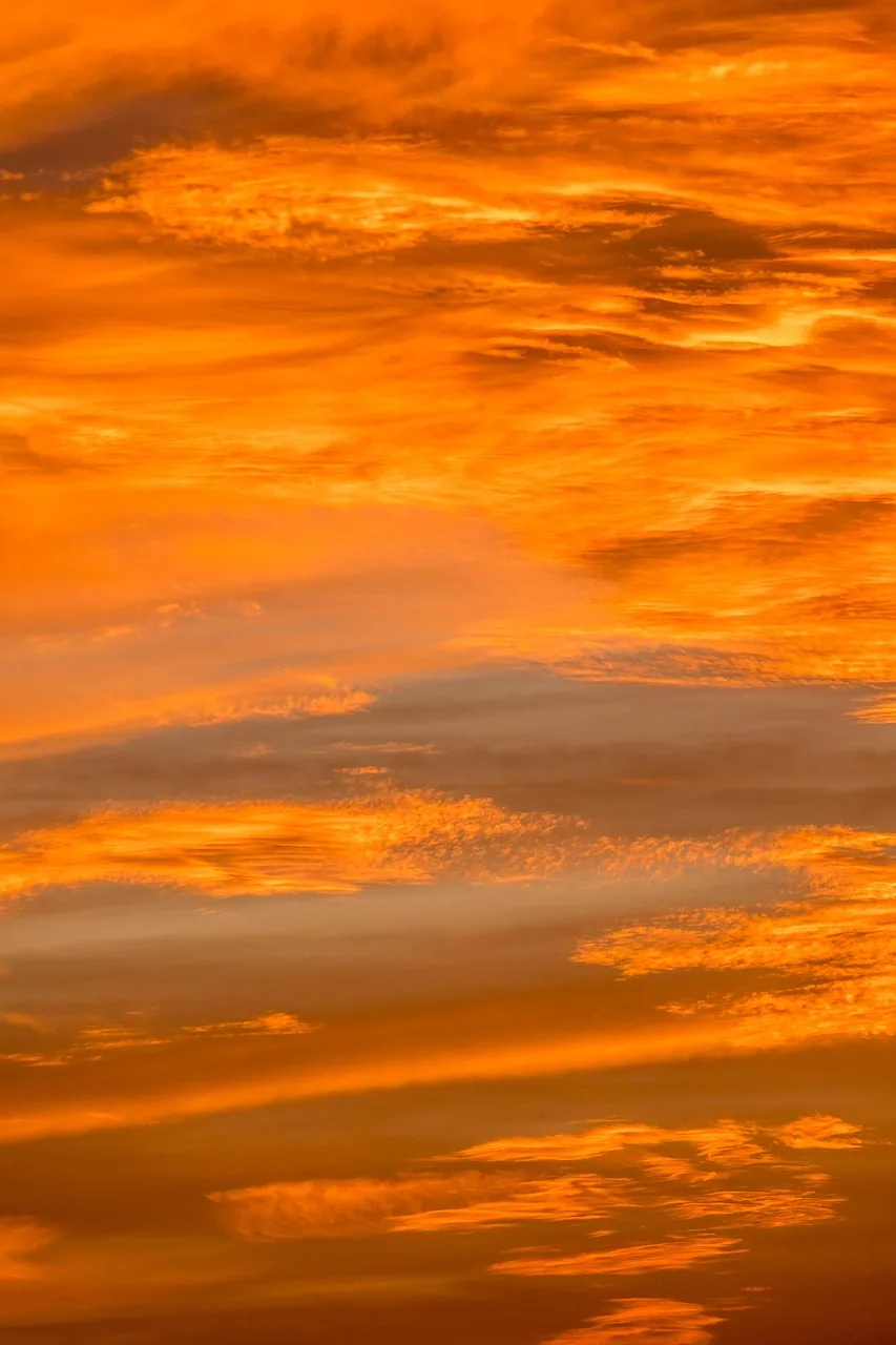 Gün batımı kırmızı turuncu renkli romantik manzara