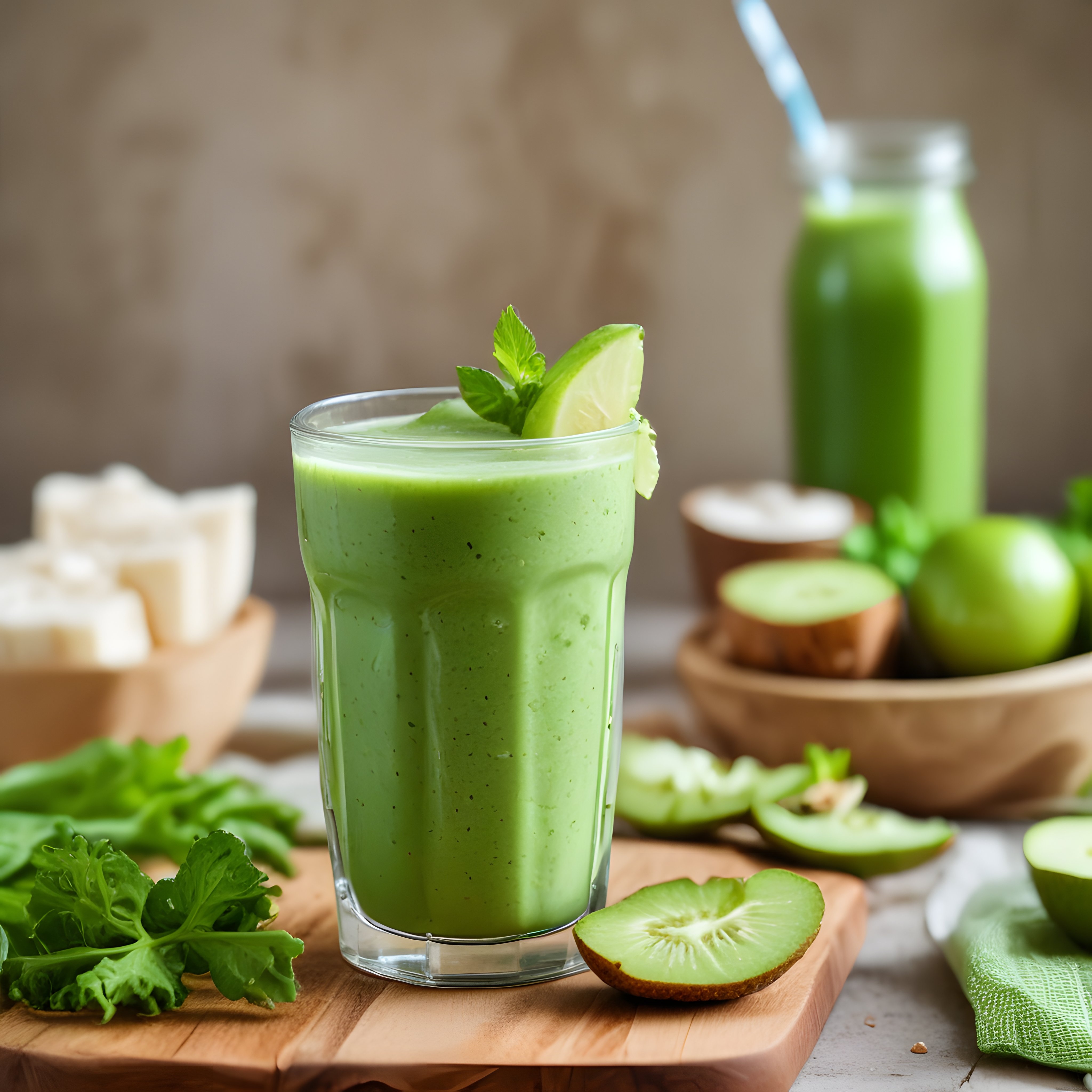 Gün Boyu Enerji Veren Doğal Yeşil Smoothie Tarifi ve Sunum Önerisi
