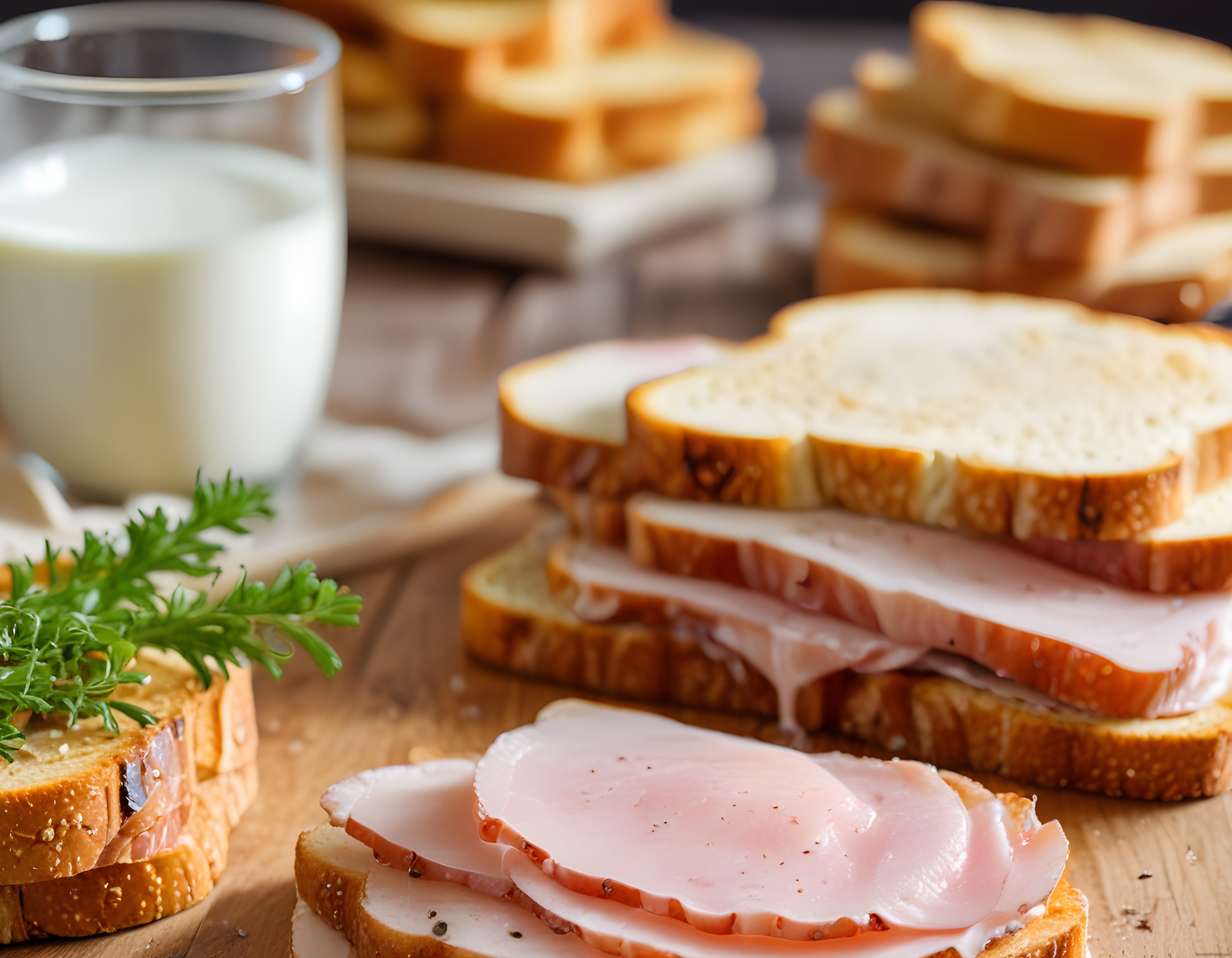 Güne Harika Başlangıç: Tost Ekmeği, Jambon ve Süt ile Kahvaltı Keyfi