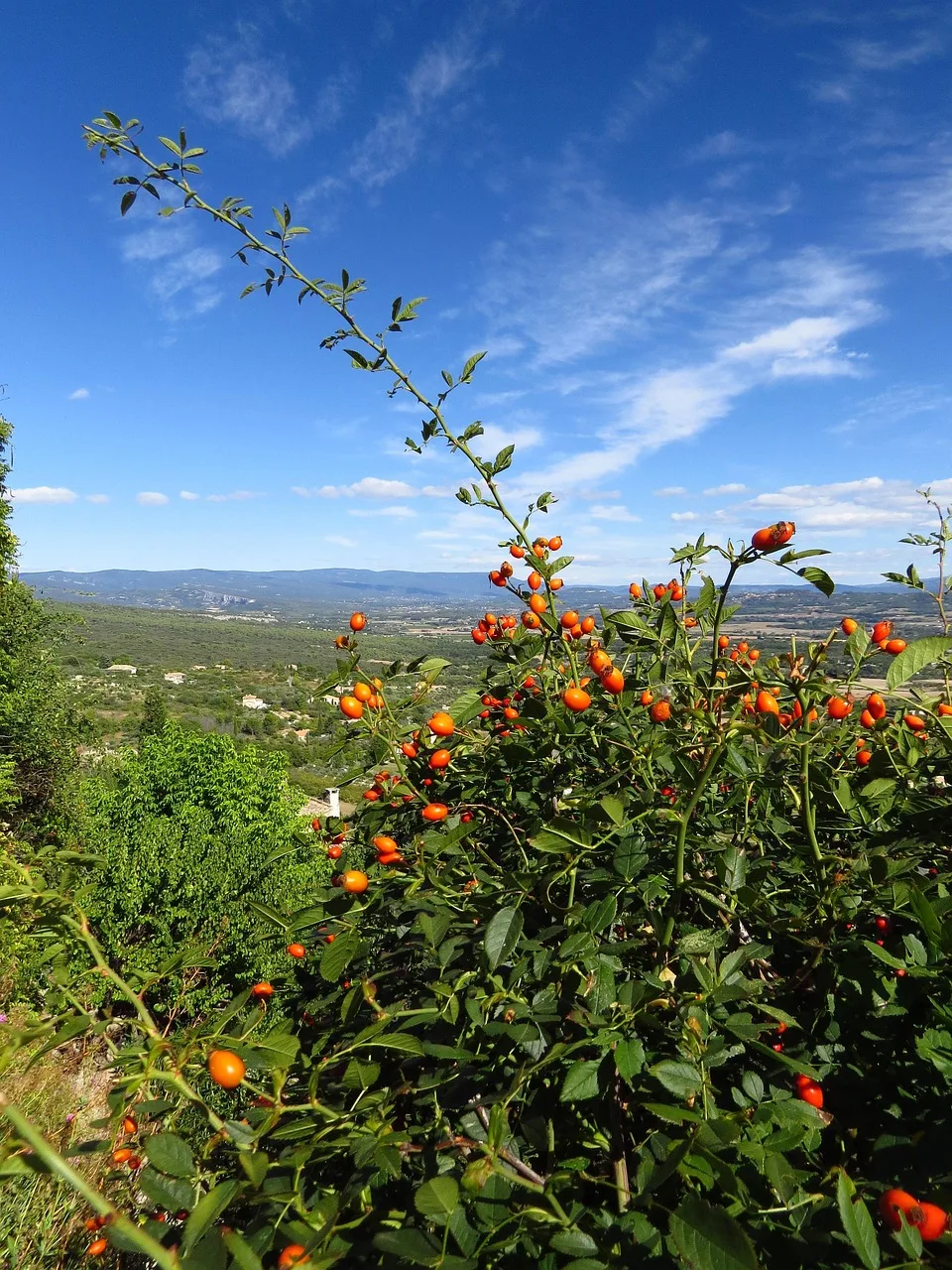 Güney Fransa Gordes köyü bulutlu gökyüzü