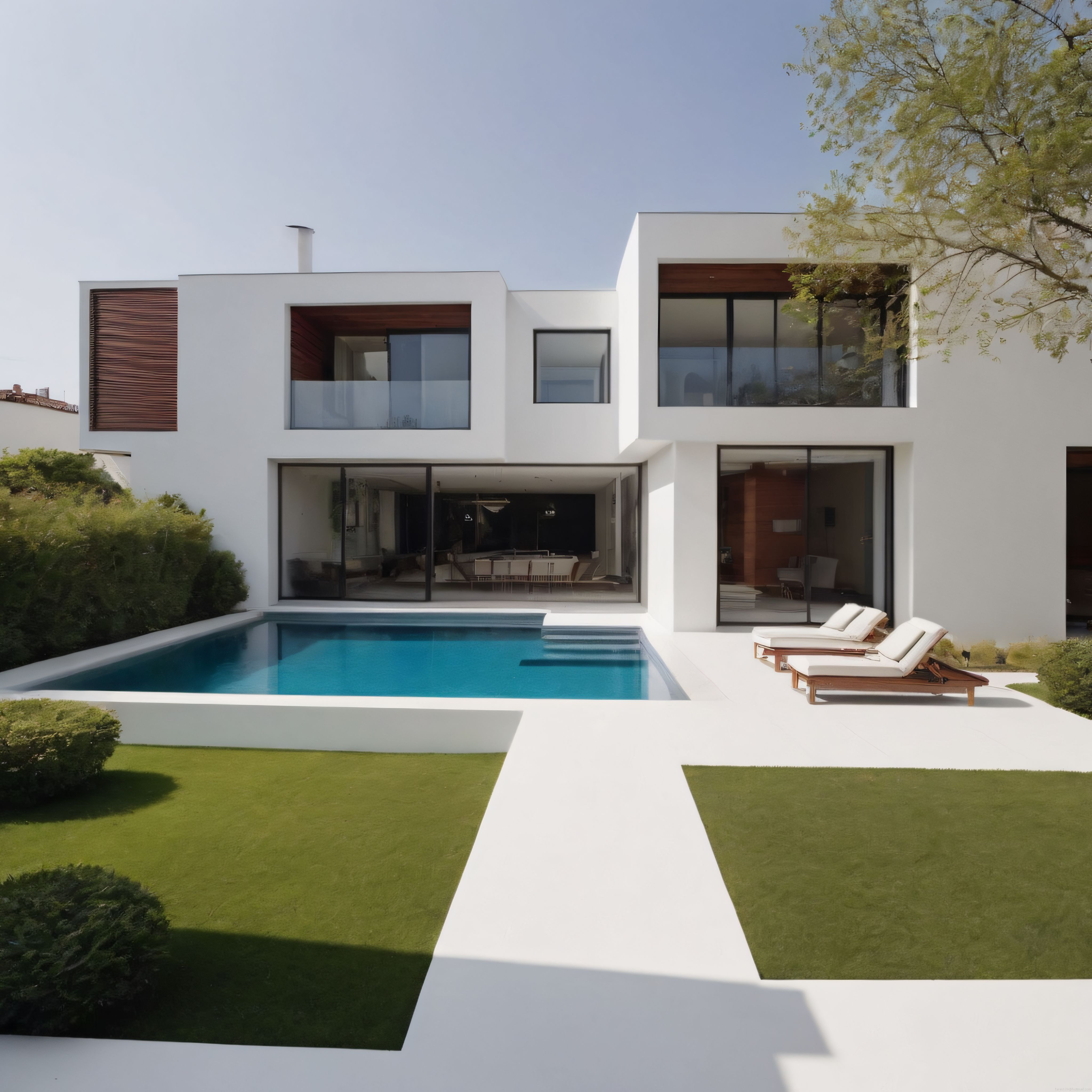 Günışığında Modern Lüks Villa, Havuz ve Zen Bahçesi ile Huzurlu Yaşam
