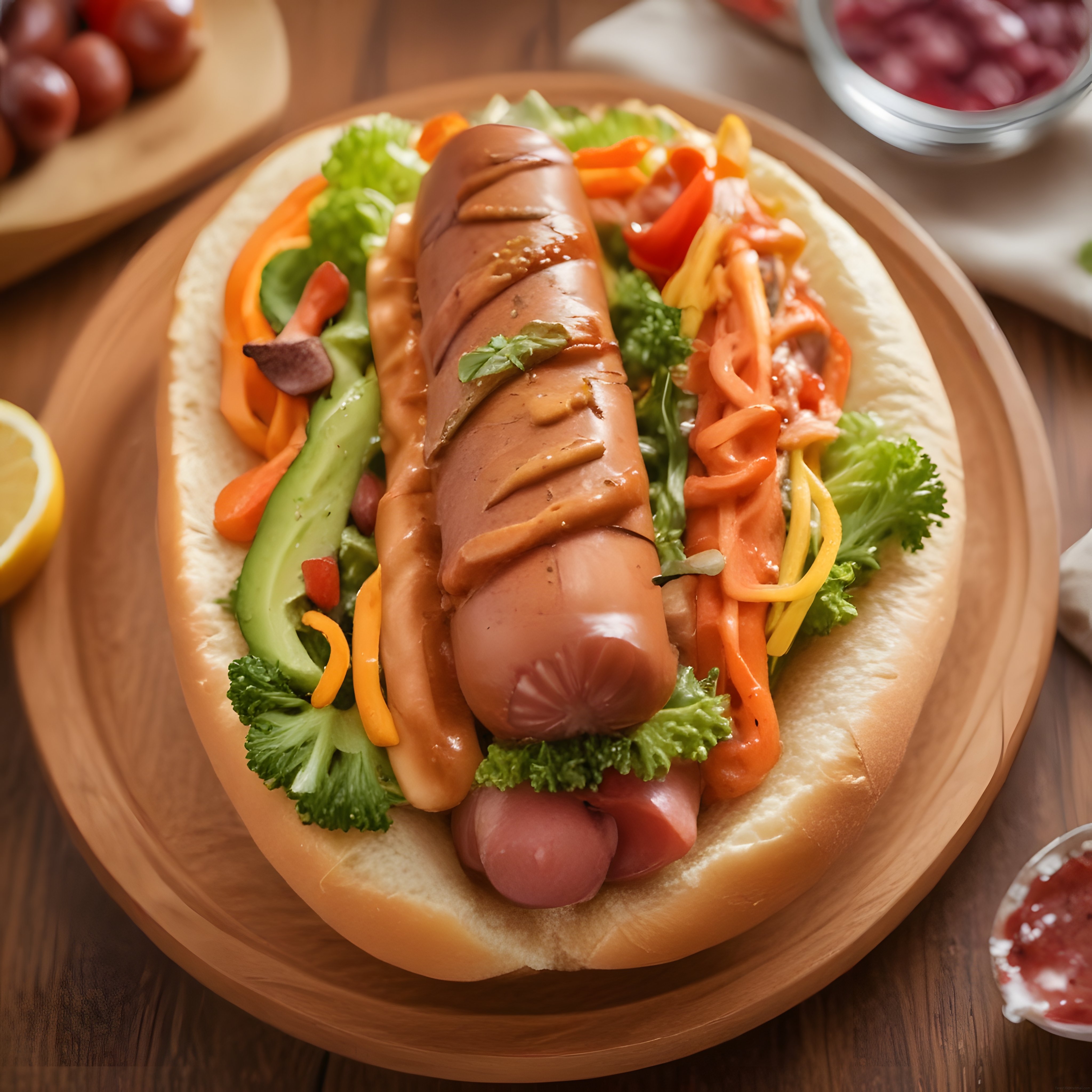 Gurme Hot Dog: Avokado ve Taze Sebzelerle Özel Lezzet Sunumu