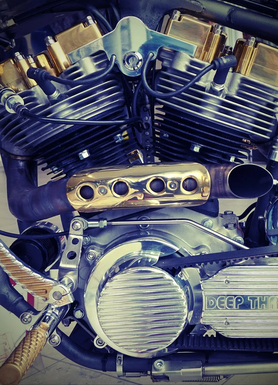 Harley Davidson motosiklet yan görünüm - özgürlük