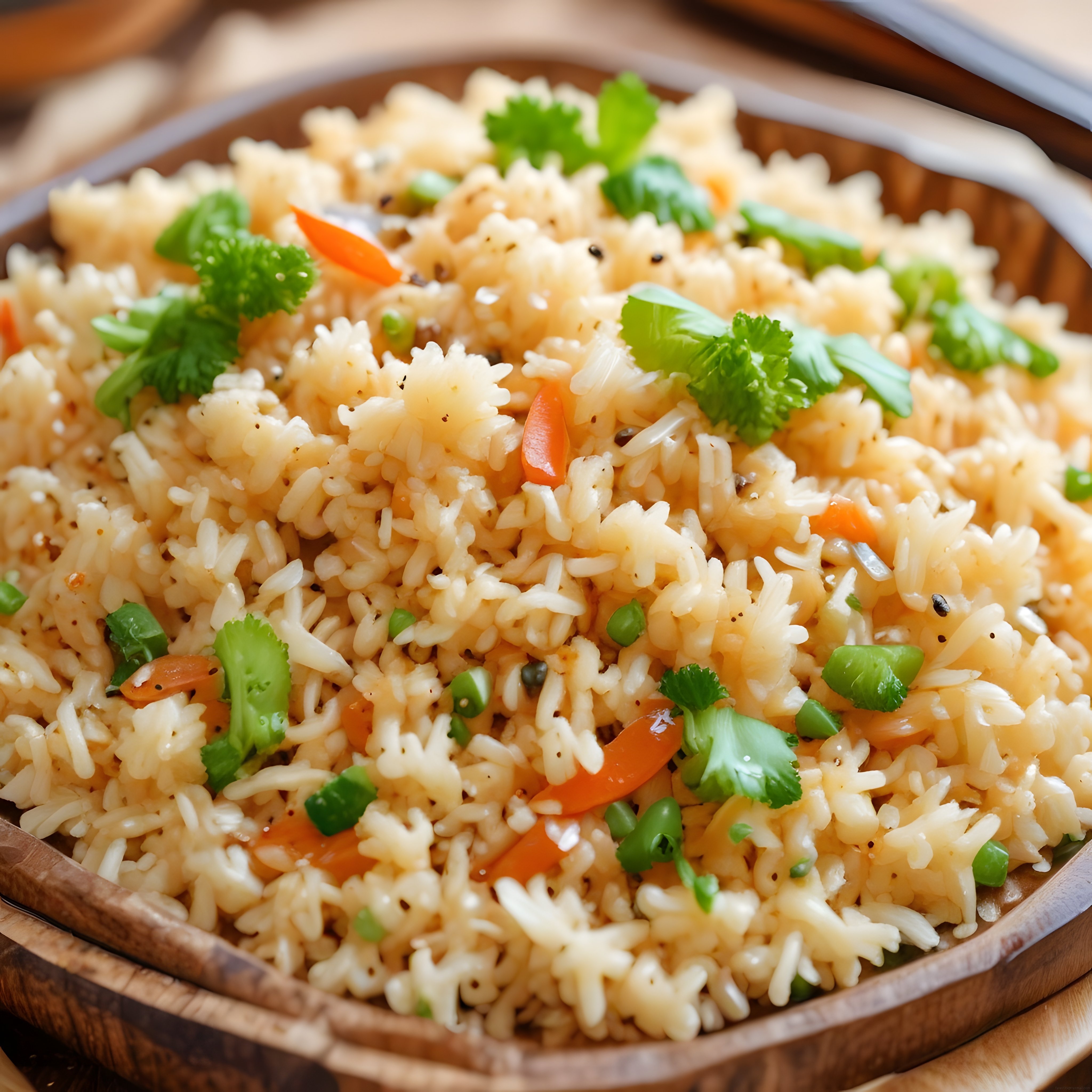 Havuçlu Bezelyeli ve Taze Kişnişli Baharatlı Basmati Pilavı Tarifi