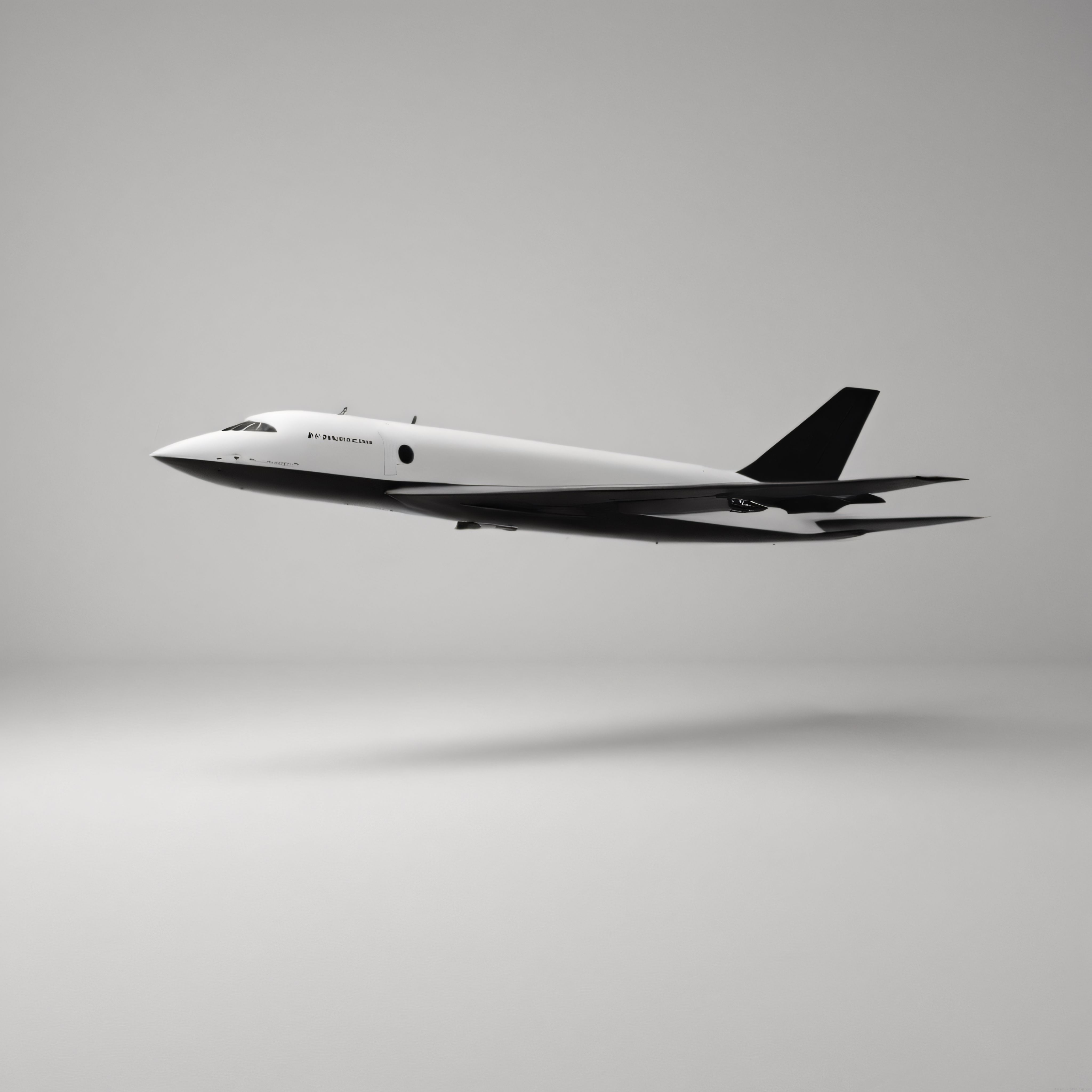 Hipersonik Jet Konsepti: Siyah Beyaz Minimalist Stüdyo Tasarımı ve Teknoloji