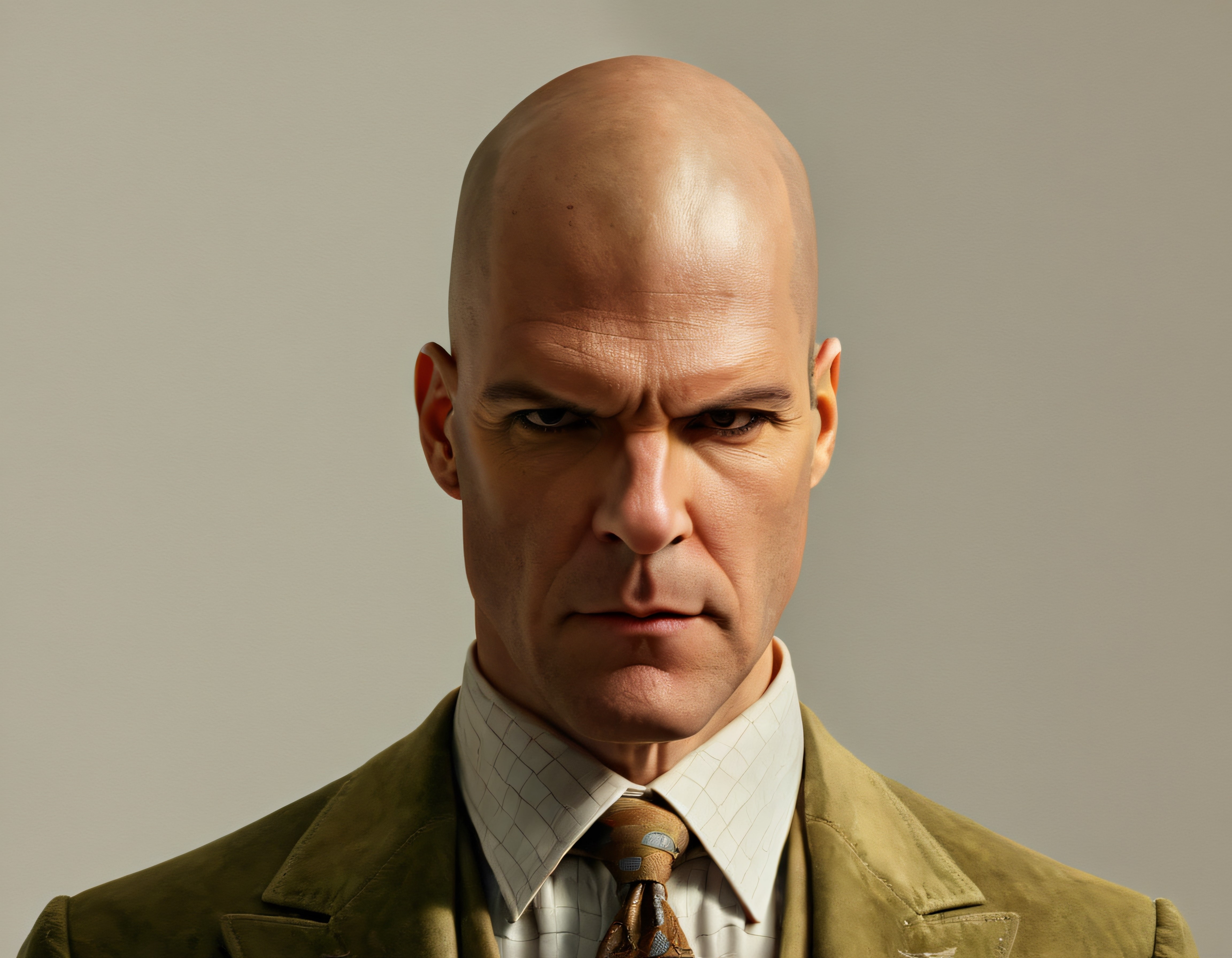 Hitman Oyununun Efsanevi Ajan 47 Karakterinin Gerilim Dolu Dijital Portresi