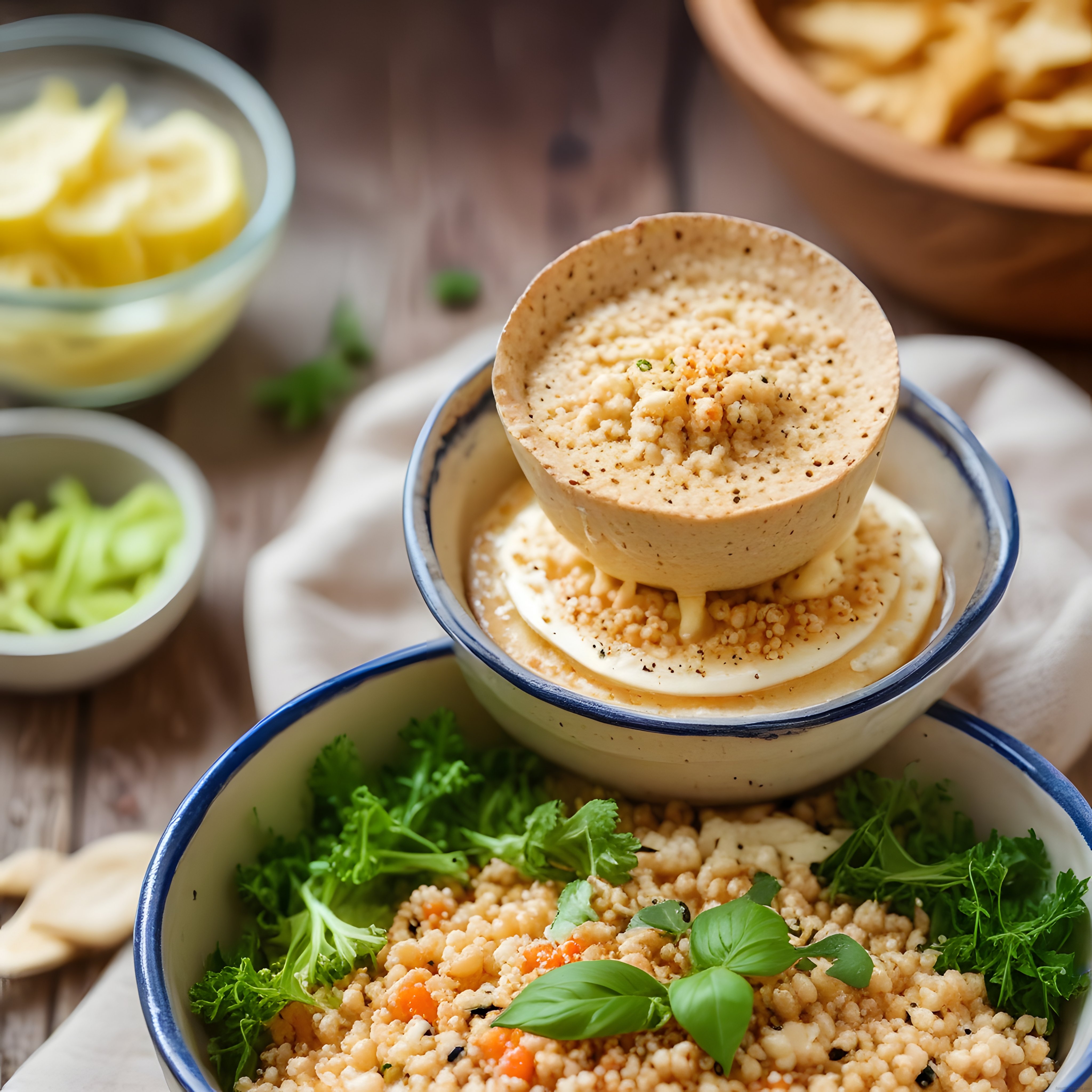 Humus ve kuskus salatası: Akdeniz mutfağından sağlıklı ve lezzetli bir öğün