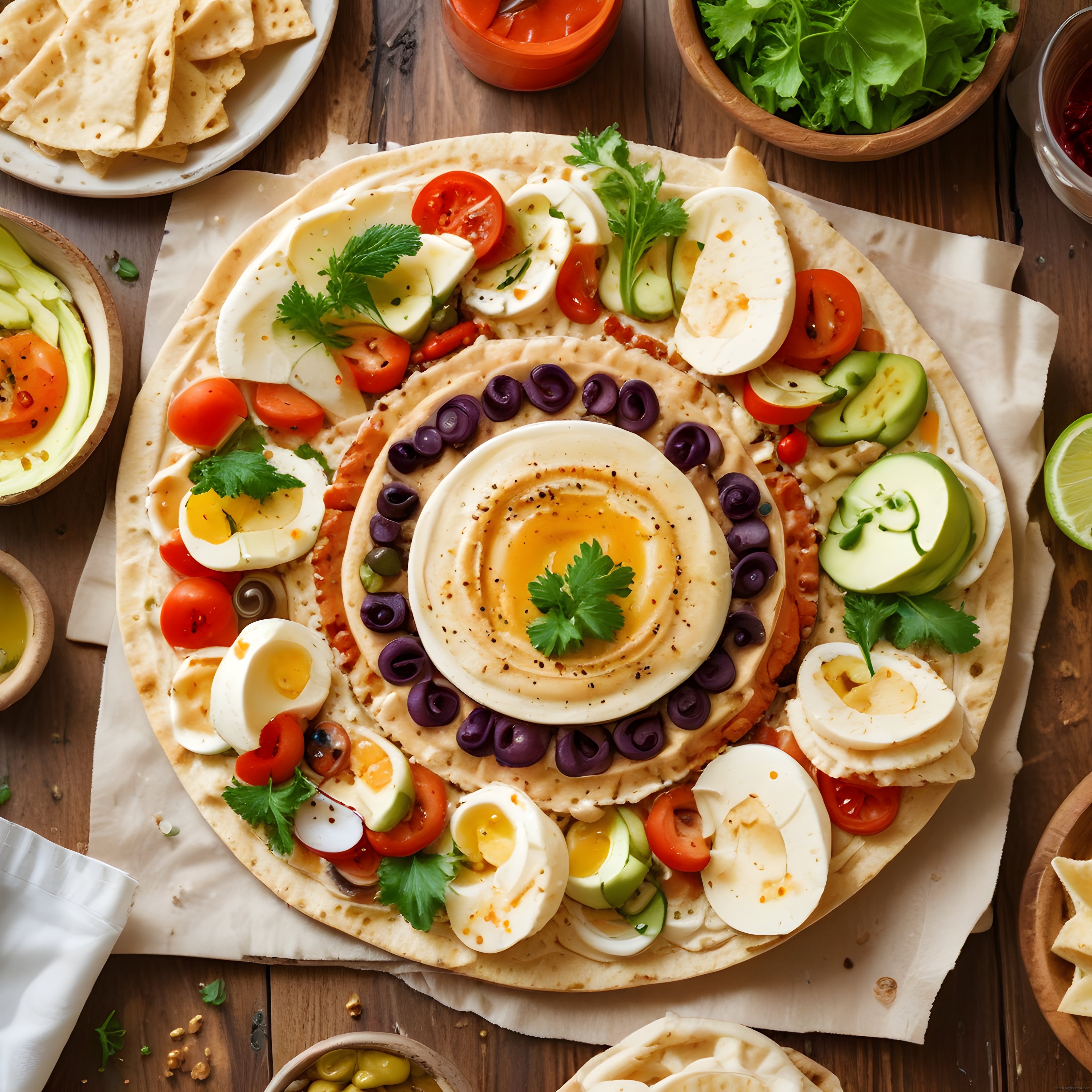 Humuslu Yumurtalı Kahvaltı Tabağı: Sağlıklı ve Doyurucu Ege Lezzeti