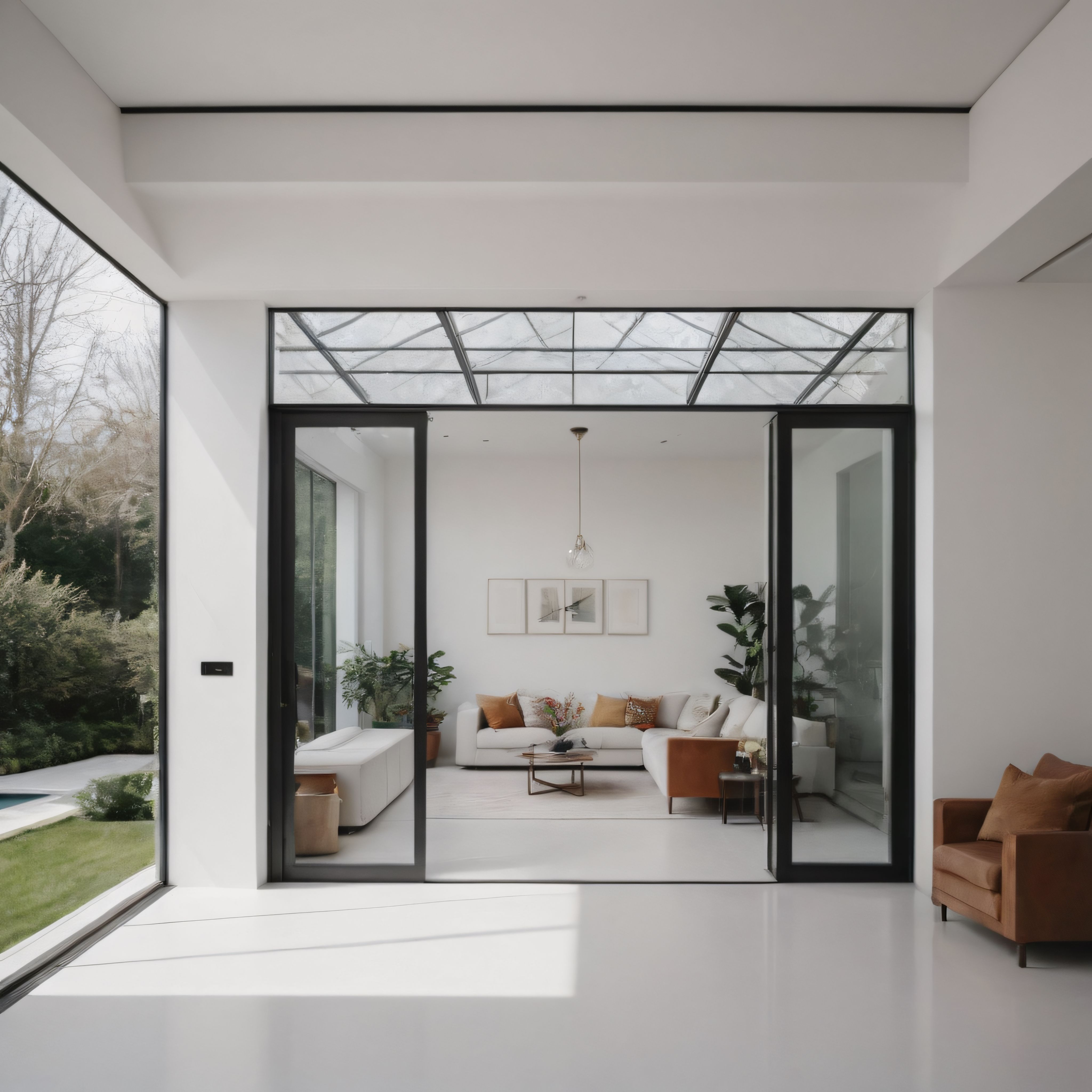 Huzur Veren Minimalist Villa İçi: Modern ve Şık Salon Dekorasyonu