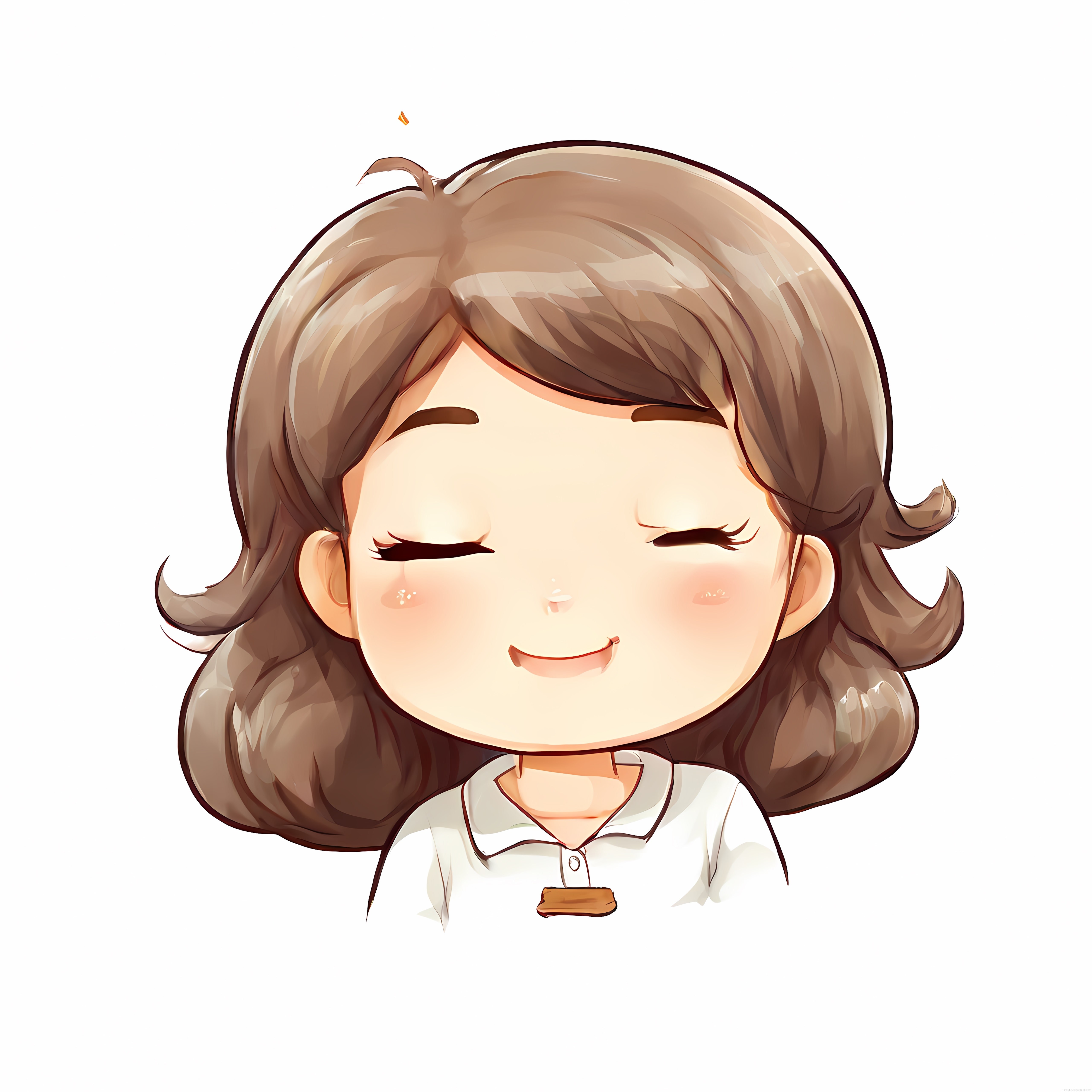 Huzurlu Chibi Anime Kızı Dijital İllüstrasyon ve Sevimli Karakter Tasarımı