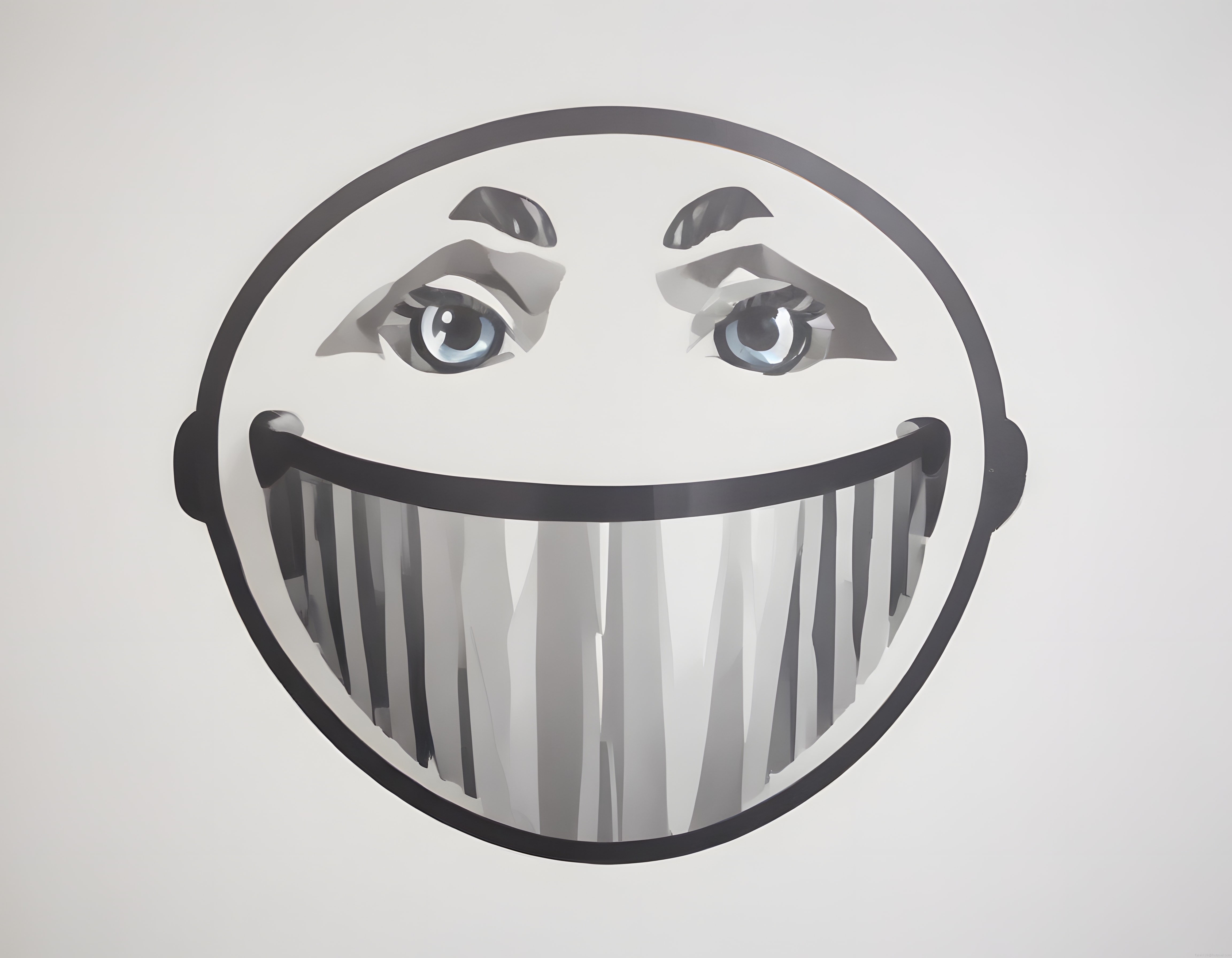İkonik Troll Face Memesinin Büyüleyici Gerçekçi 3D Dijital Sanat Yorumlaması İkonik Troll Face Memesinin Büyüleyici Gerçekçi 3D Dijital Sanat Yorumlaması
