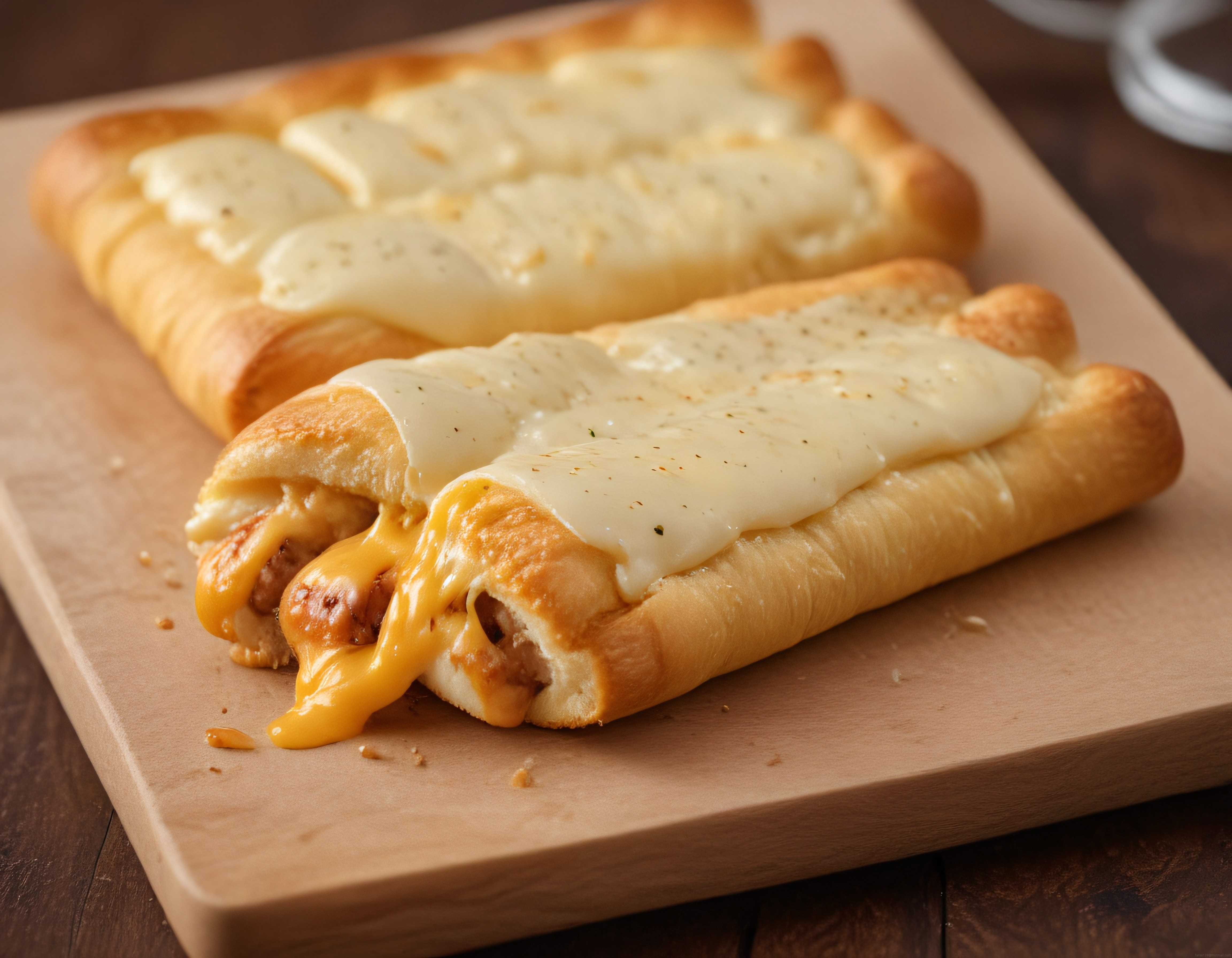 Isırılmış Peynirli Pizza Poğaça: İçinden Akışkan Cheddar Sosu Fışkırıyor