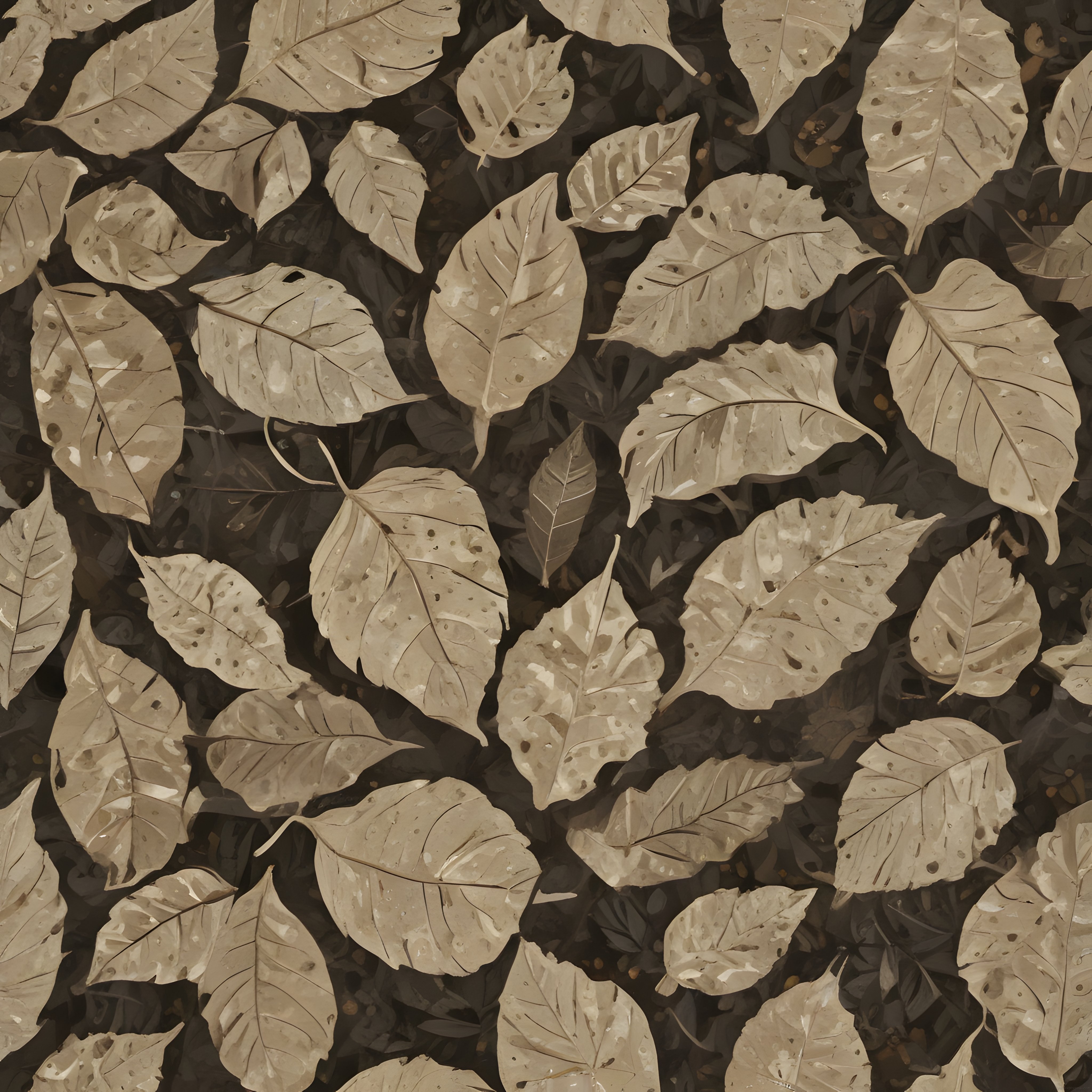 Islak Sonbahar Yapraklarıyla Kaplı Toprakların Rustik ve Sanatsal Dokusu Islak Sonbahar Yapraklarıyla Kaplı Toprakların Rustik ve Sanatsal Dokusu