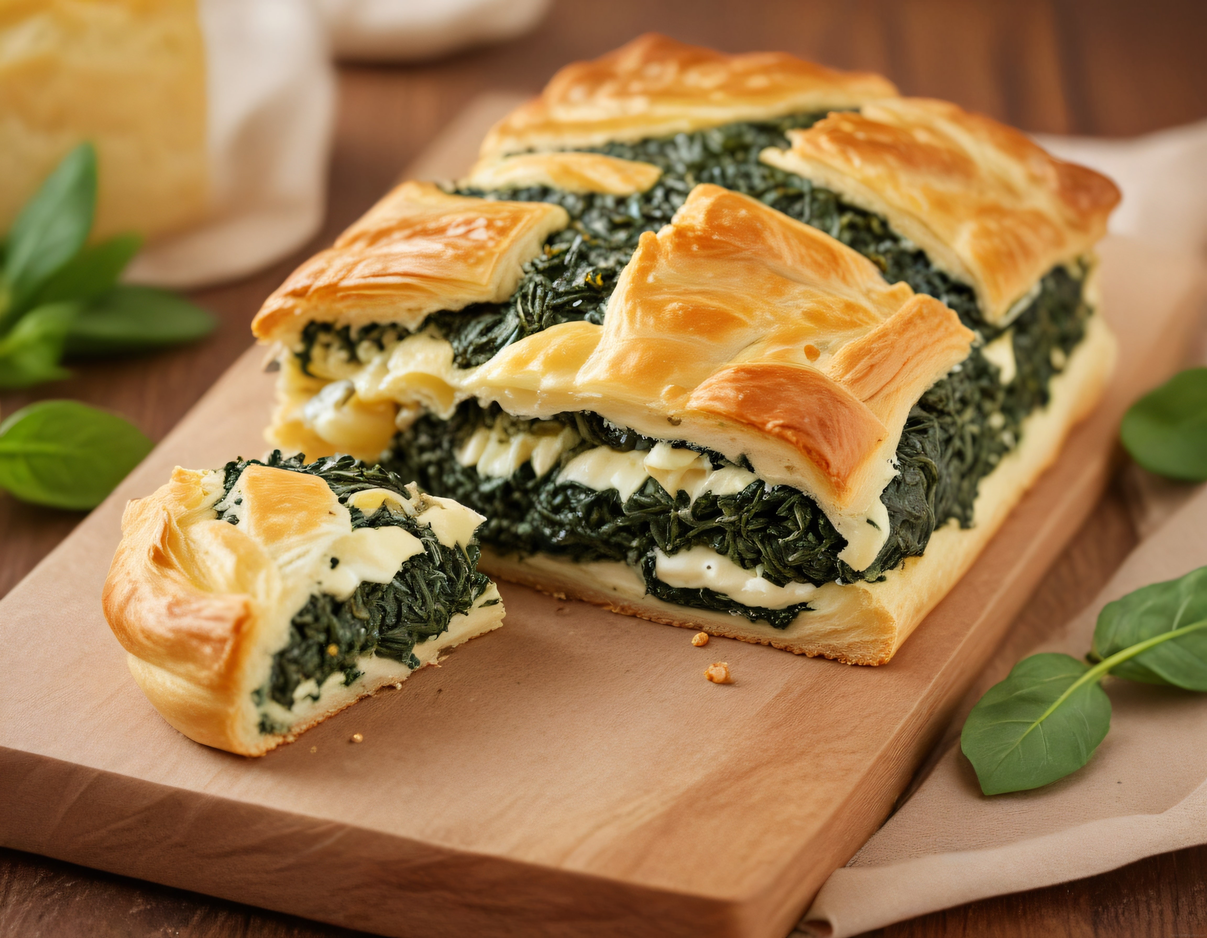 Ispanaklı Peynirli Milföy Tart: Çıtır Katlarıyla Nefis Kahvaltılık Börek