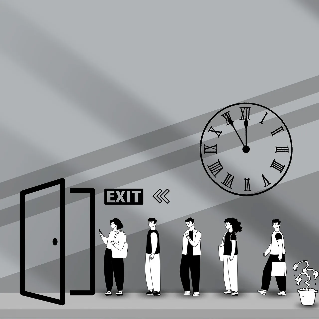 İşten ayrılan çalışan portresi - ofis ortamı