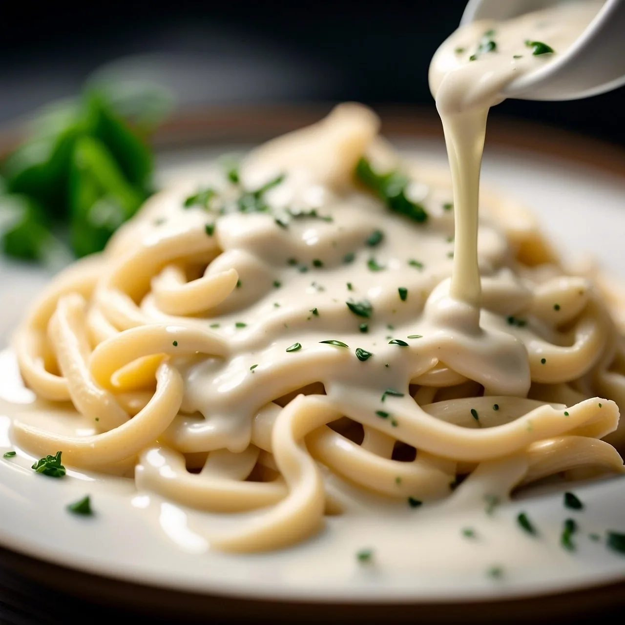 İtalyan tavuklu alfredo fettuccine - lezzetli akşam yemeği