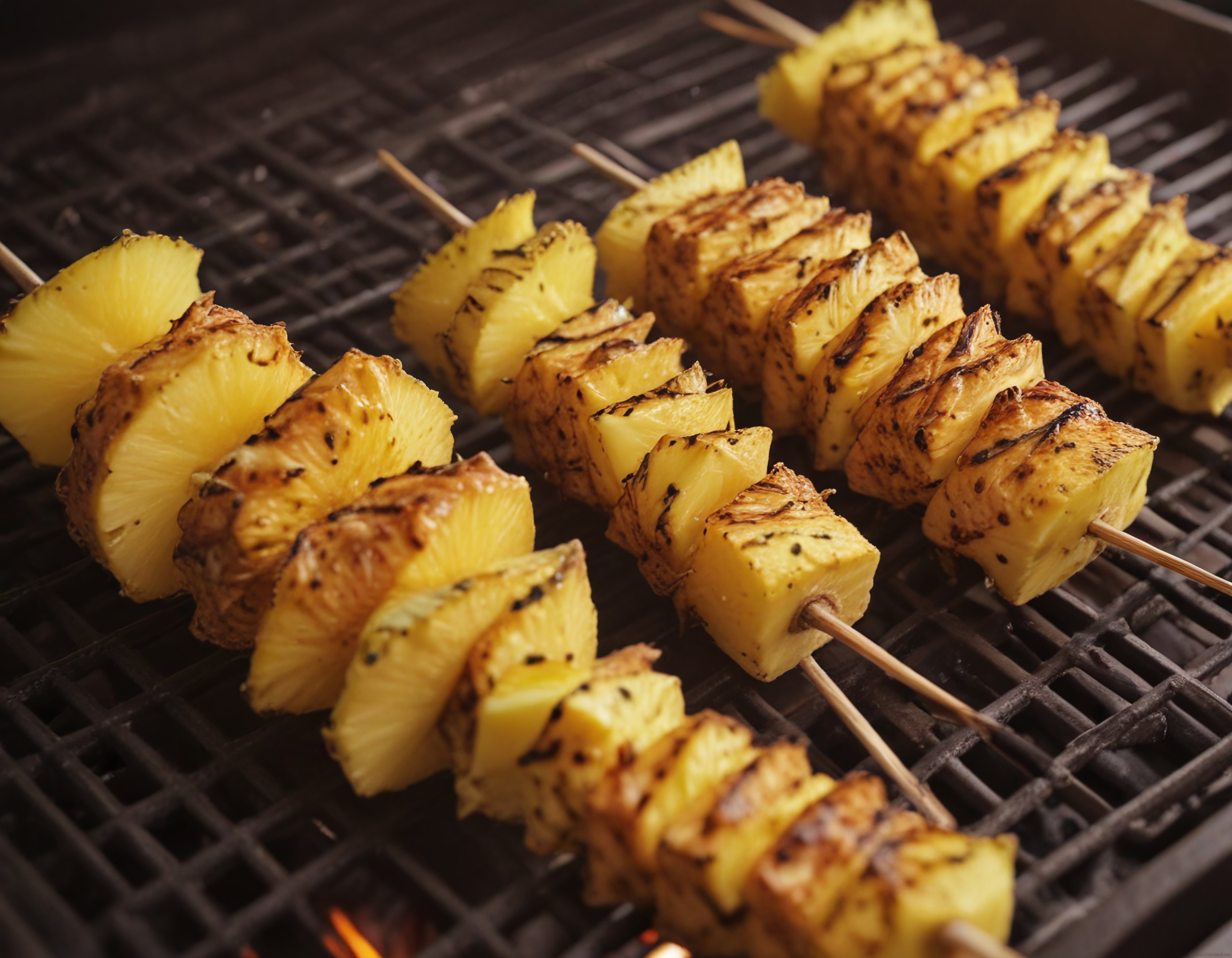 Izgara Ananas Şişleri: Barbeküde Karamelize Olmuş Eşsiz Yaz Tatlısı