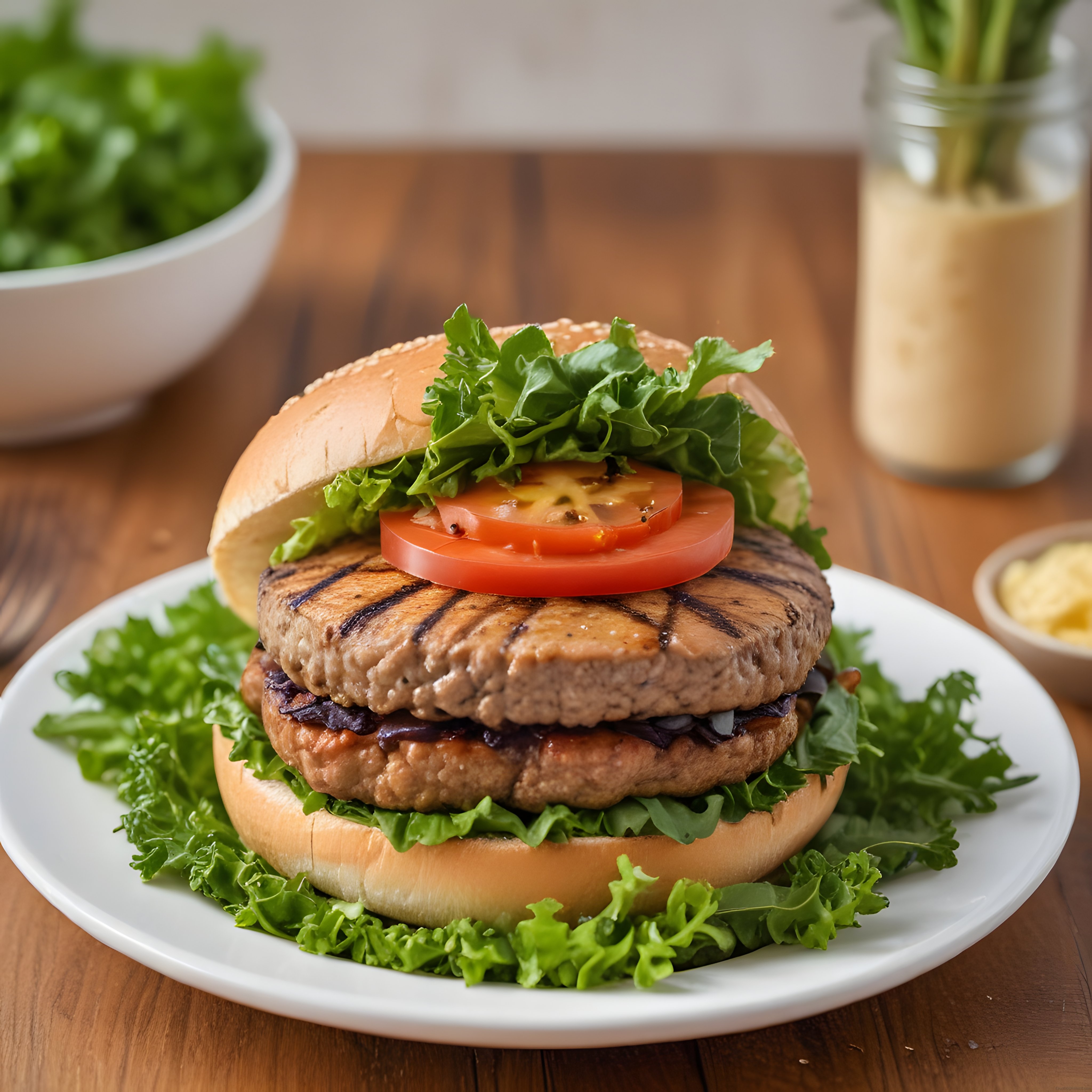 Izgara Çift Katlı Ev Yapımı Burger Tarifi ve Lezzetli Sunum Önerileri