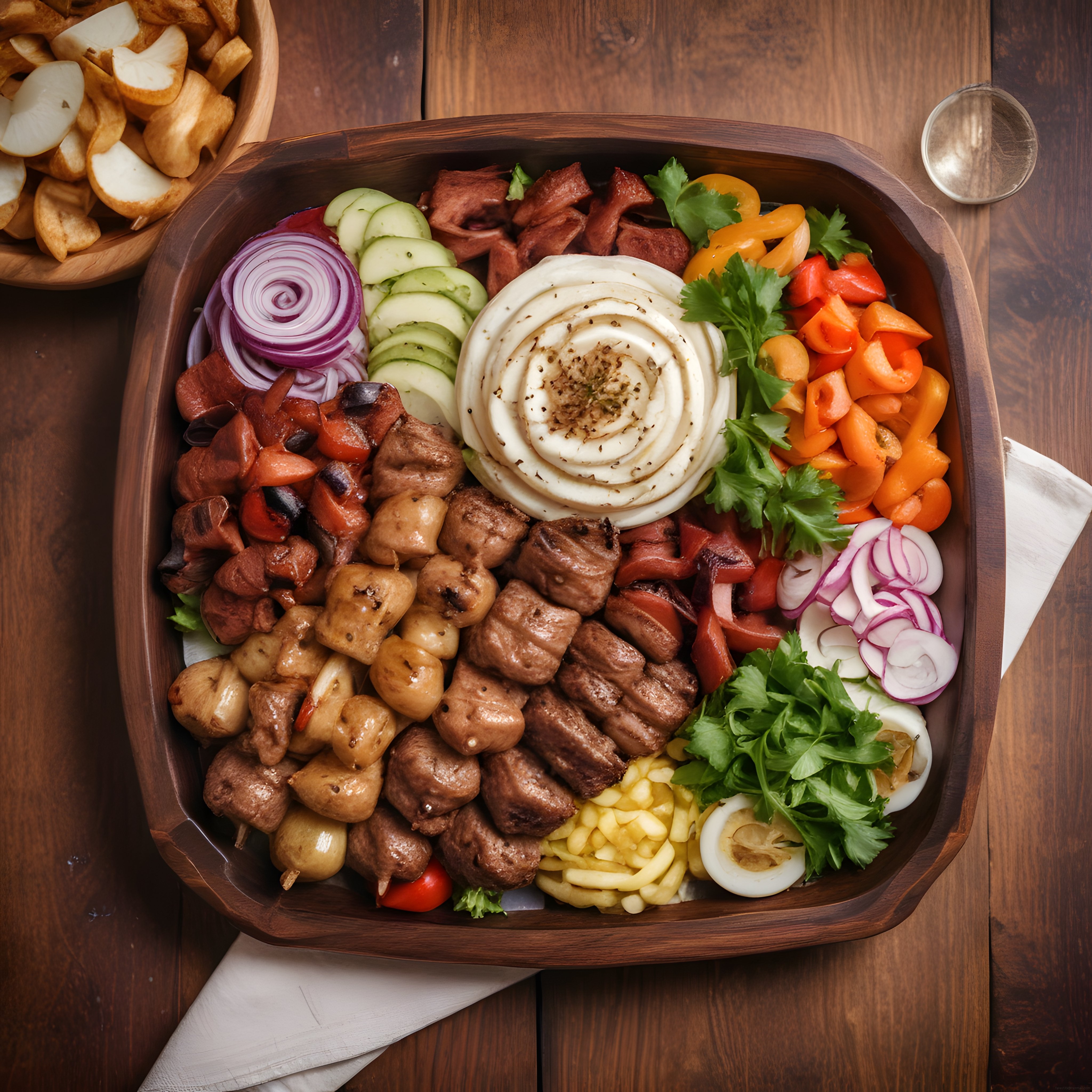 Izgara Et ve Mantarlı Renkli Protein Bowl: Ahşap Kasede Sağlıklı Tarif