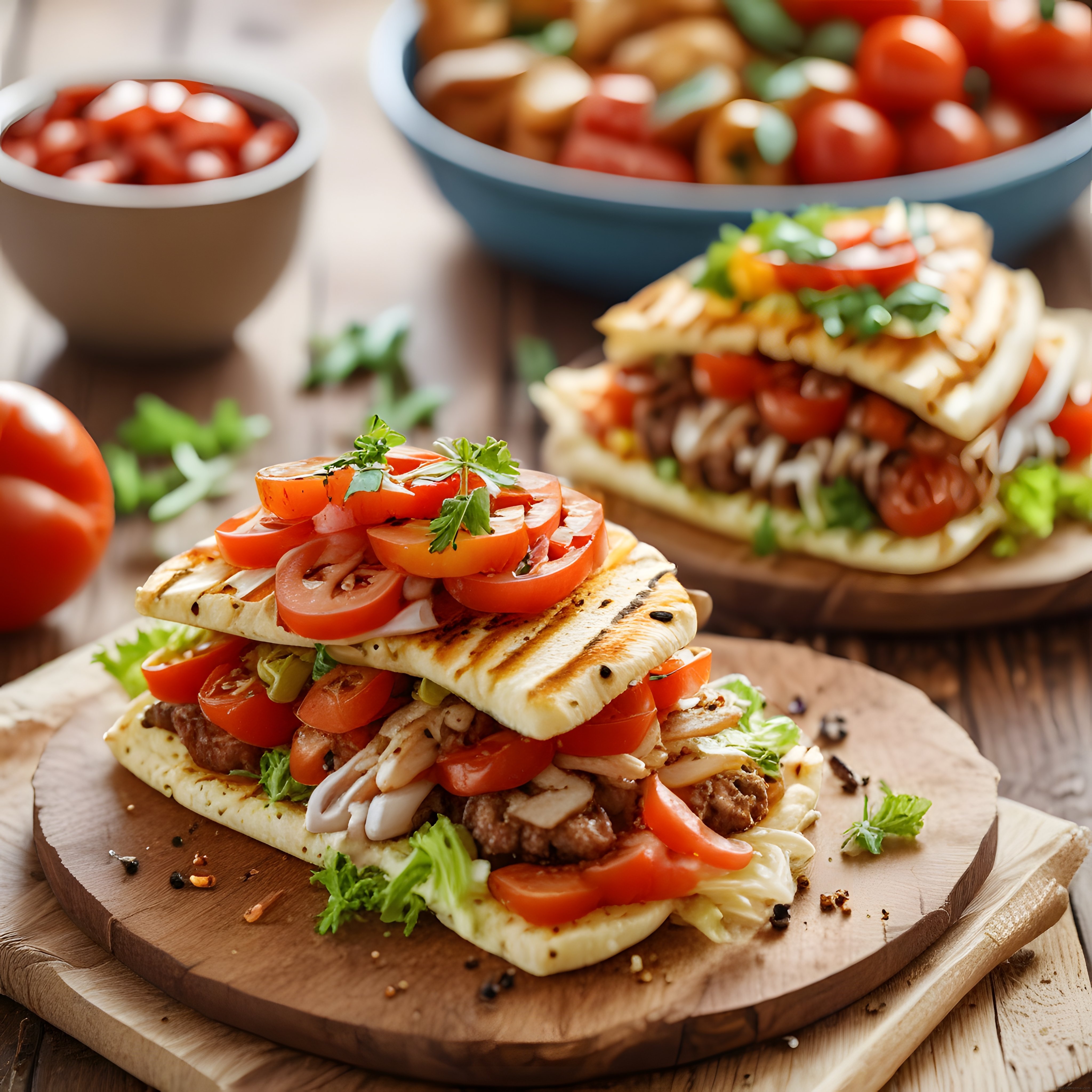 Izgara Hellim ve Domatesli Çift Katlı Tost: Kahvaltılık Lezzet Bombası
