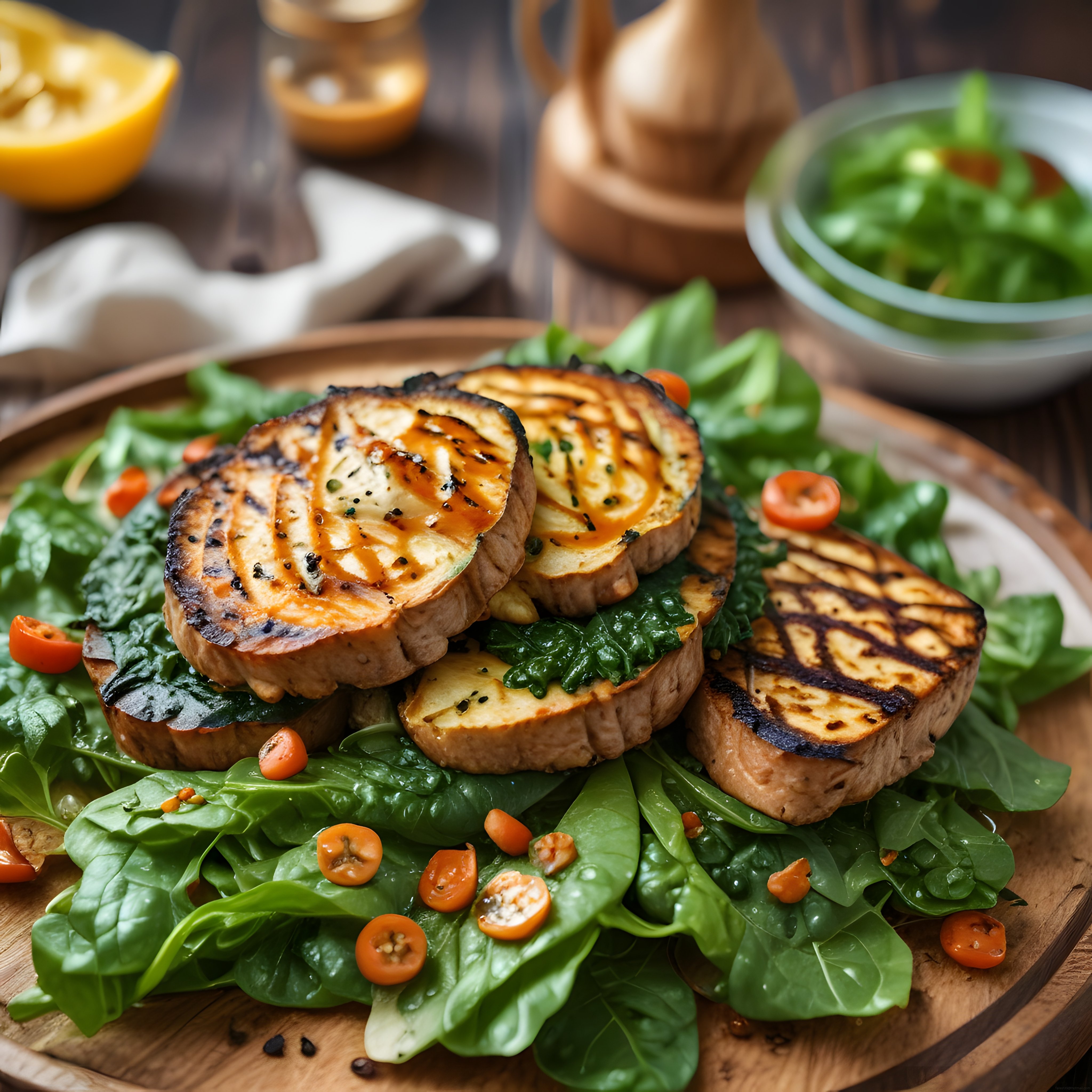 Izgara Sebzeli Vegan Tabak: Sağlıklı Bitkisel Akşam Yemeği