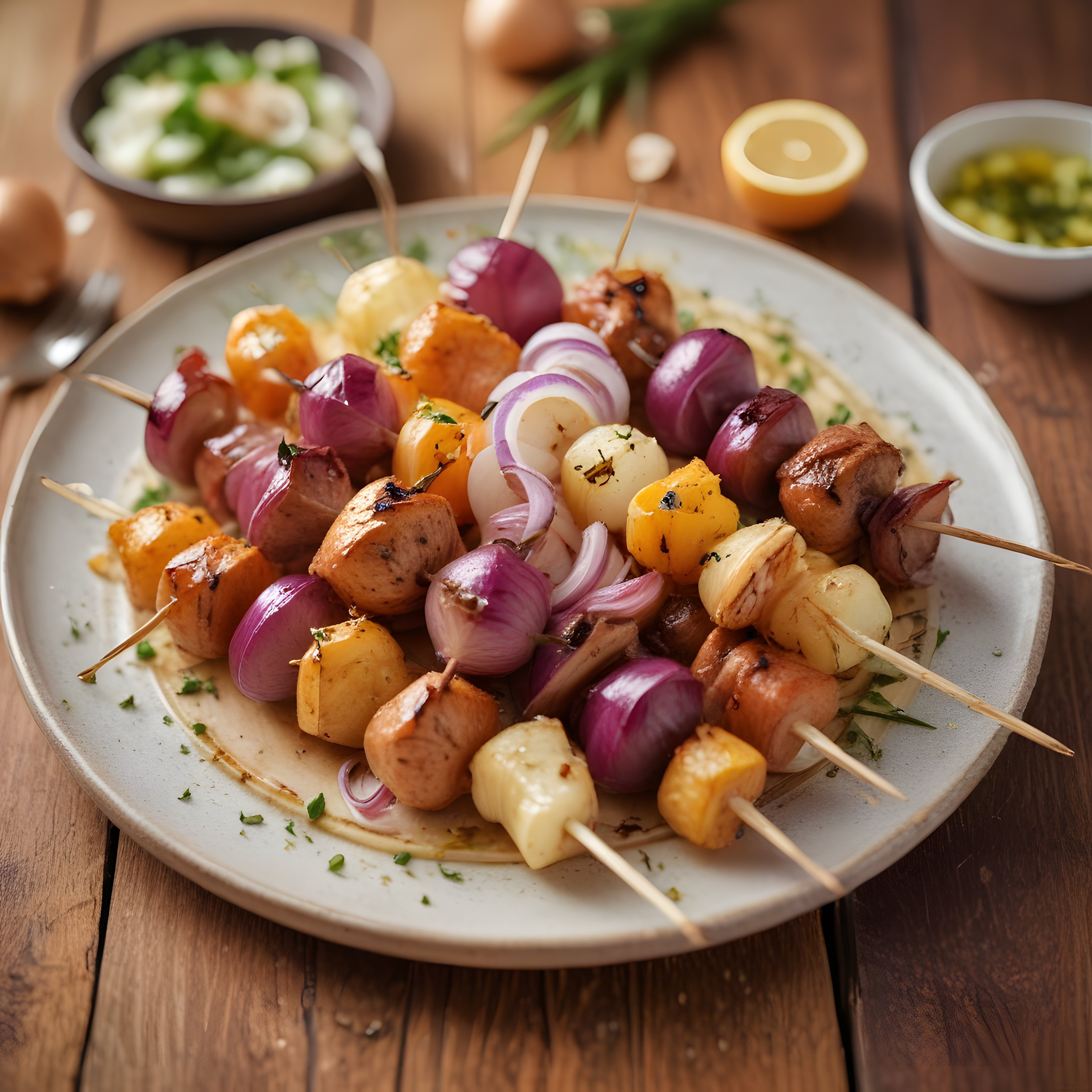Izgara Şiş Kebap: Sosis, Patates ve Mor Soğan ile Mükemmel Lezzet