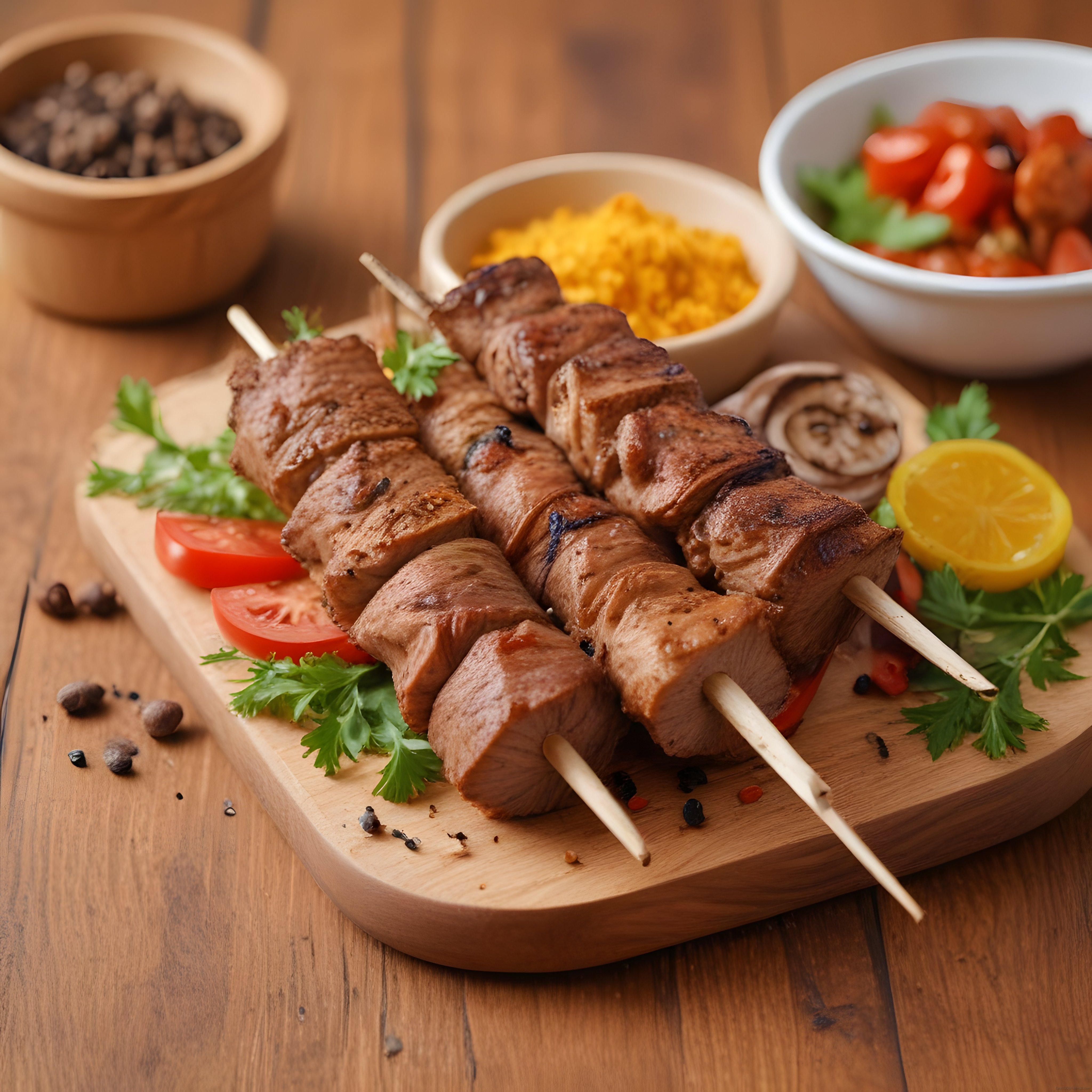 Izgara Şiş Kebap ve Baharatlı Et Lokumları Nefis Yan Lezzetlerle