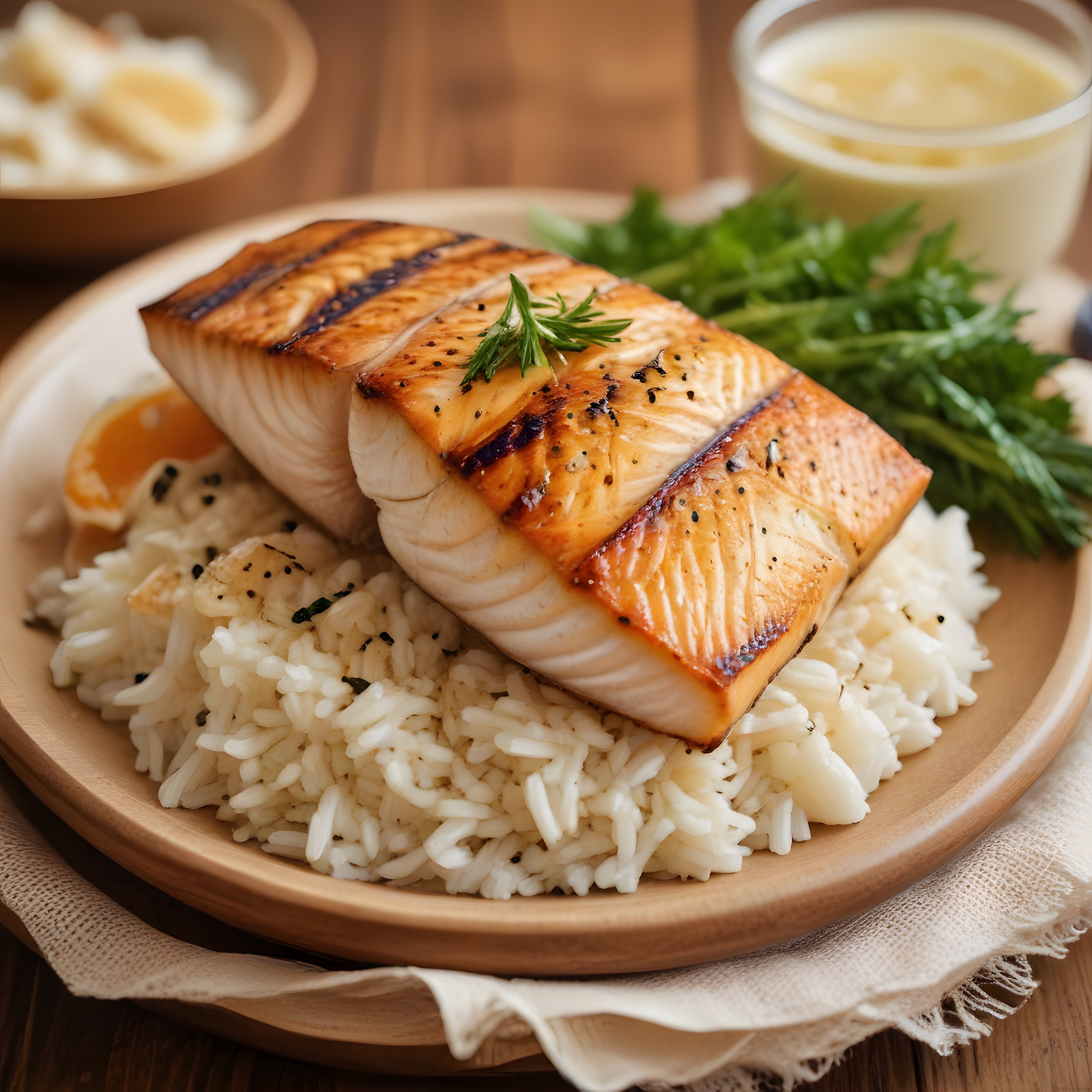 Izgara Somon Fileto ve Basmati Pilav: Sağlıklı Akşam Yemeği