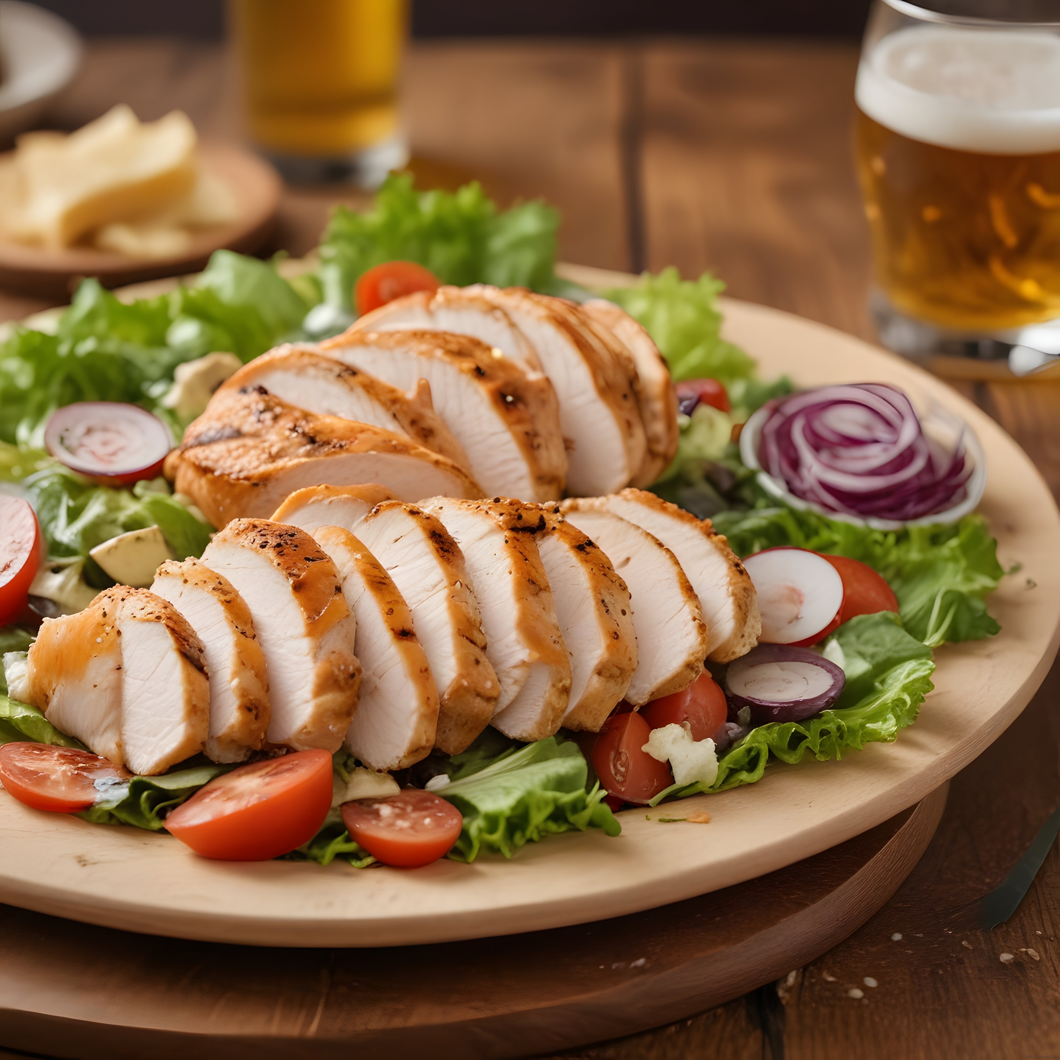 Izgara Tavuk Göğsü ve Taze Salata ile Sağlıklı ve Lezzetli Bir Öğün