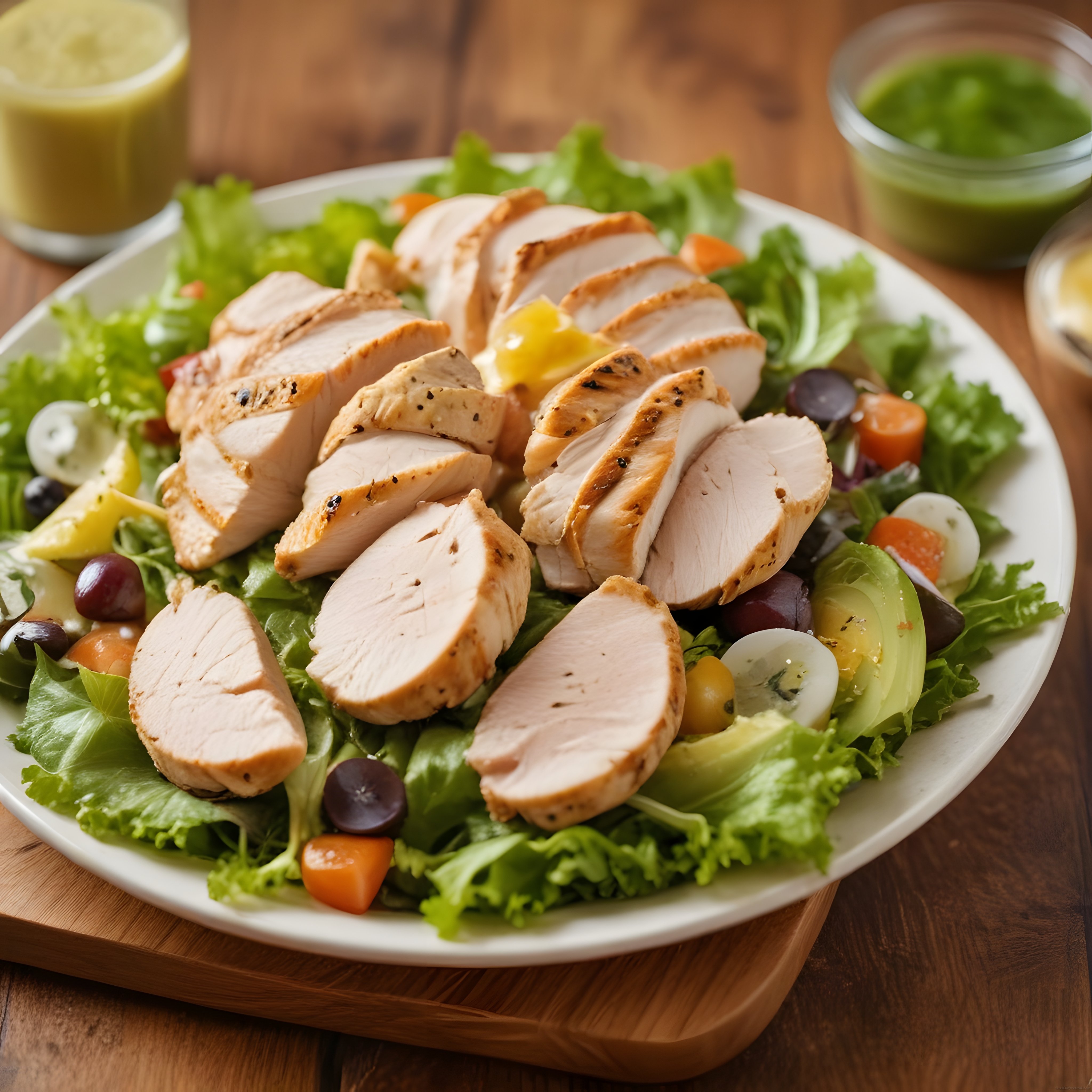 Izgara tavuklu avokado salatası ile sağlıklı ve protein dolu bir öğün hazırlayın
